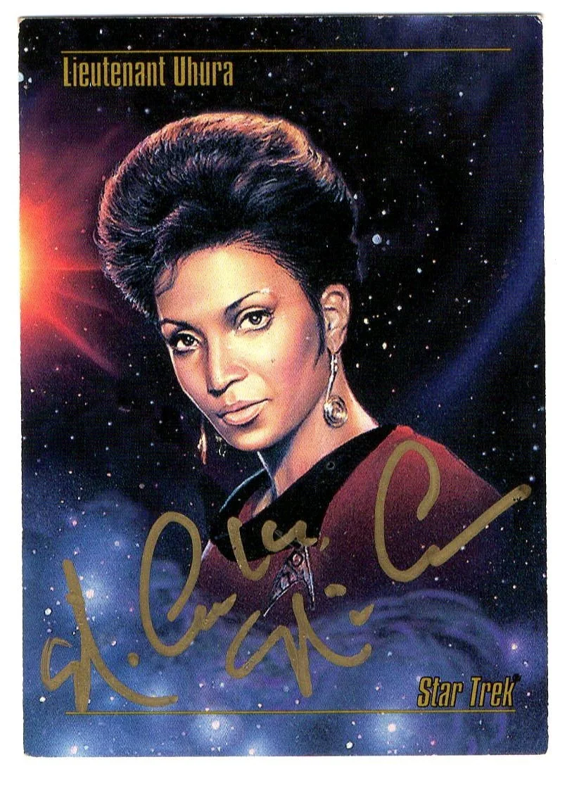 Nichelle Nichols — Nichelle Nichols Signed Autograph Trading Card Star Trek Uhura 1993 JSA AJ21892