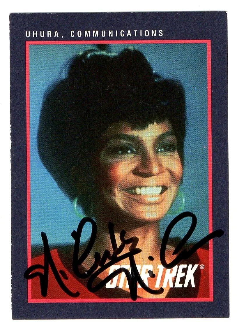 Nichelle Nichols — Nichelle Nichols Signed Autograph Trading Card Star Trek Uhura 1991 JSA AJ21881
