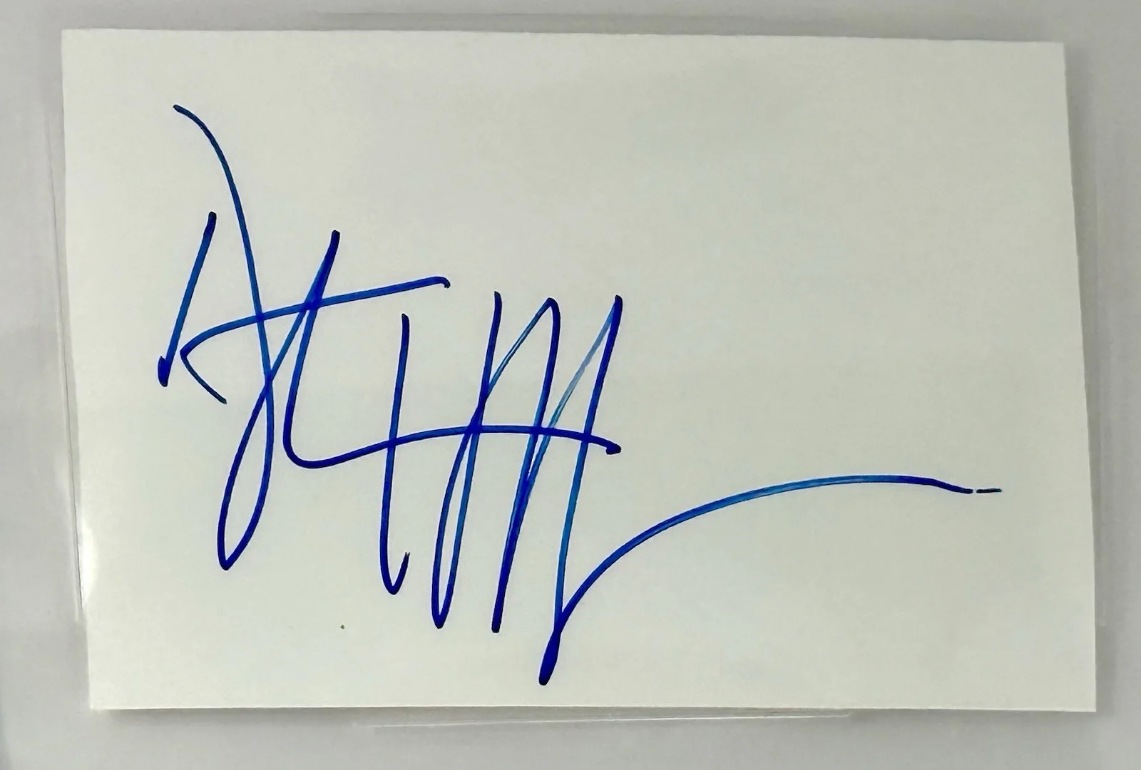 Dustin Hoffman — Dustin Hoffman signed cut Index Card actor Beckett coa slabbed, image 2