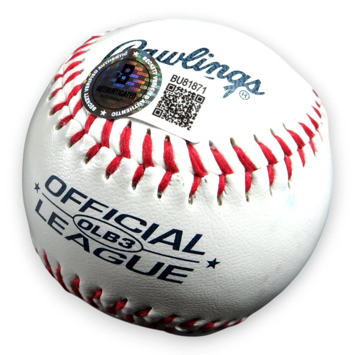 Emily Alyn Lind — Emily Alyn Lind Signed Autographed Baseball Gossip Girl Code Black BAS BU81871, image 2