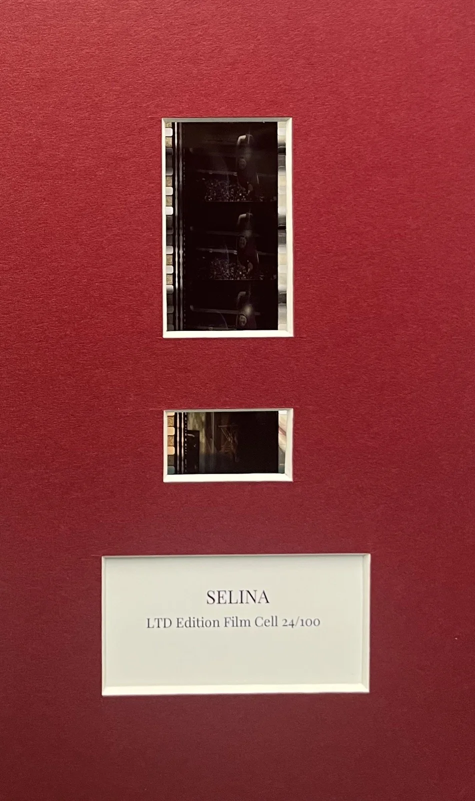 SELENA. 35mm Film Cell Mounted Display, image 2