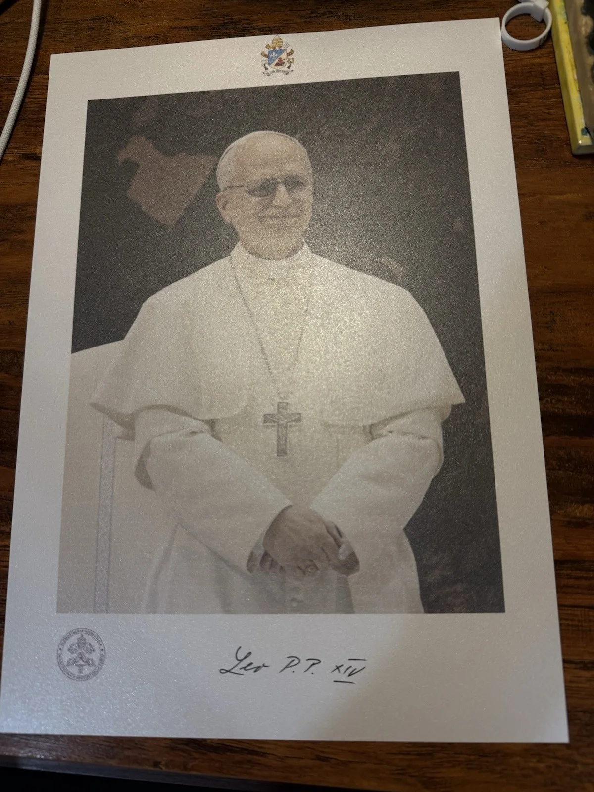 Pope Leo XIV Rare Autograph, image 3