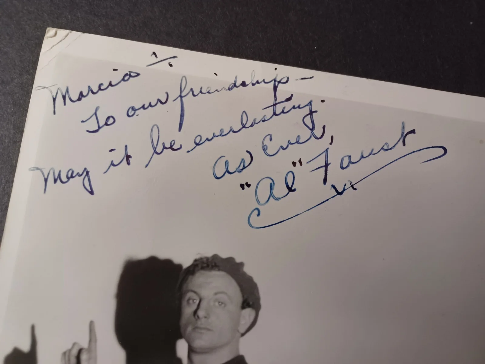 Al Faust Signed 8x10 Vintage Photo - Entertainer, image 2