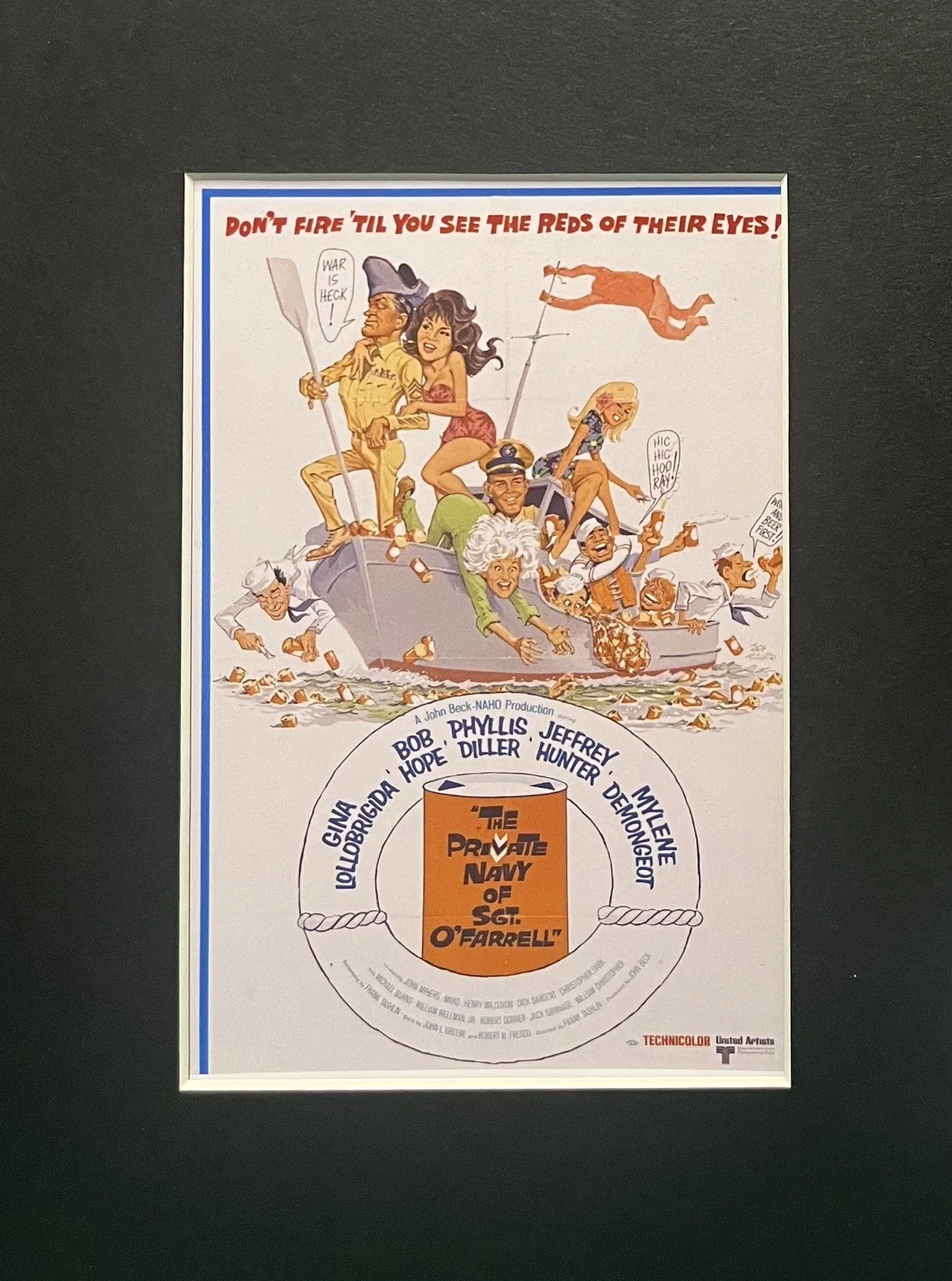 THE PRIVATE NAVY OF SGT O’FARRELL. 35mm Film Cell Mounted Display, image 3