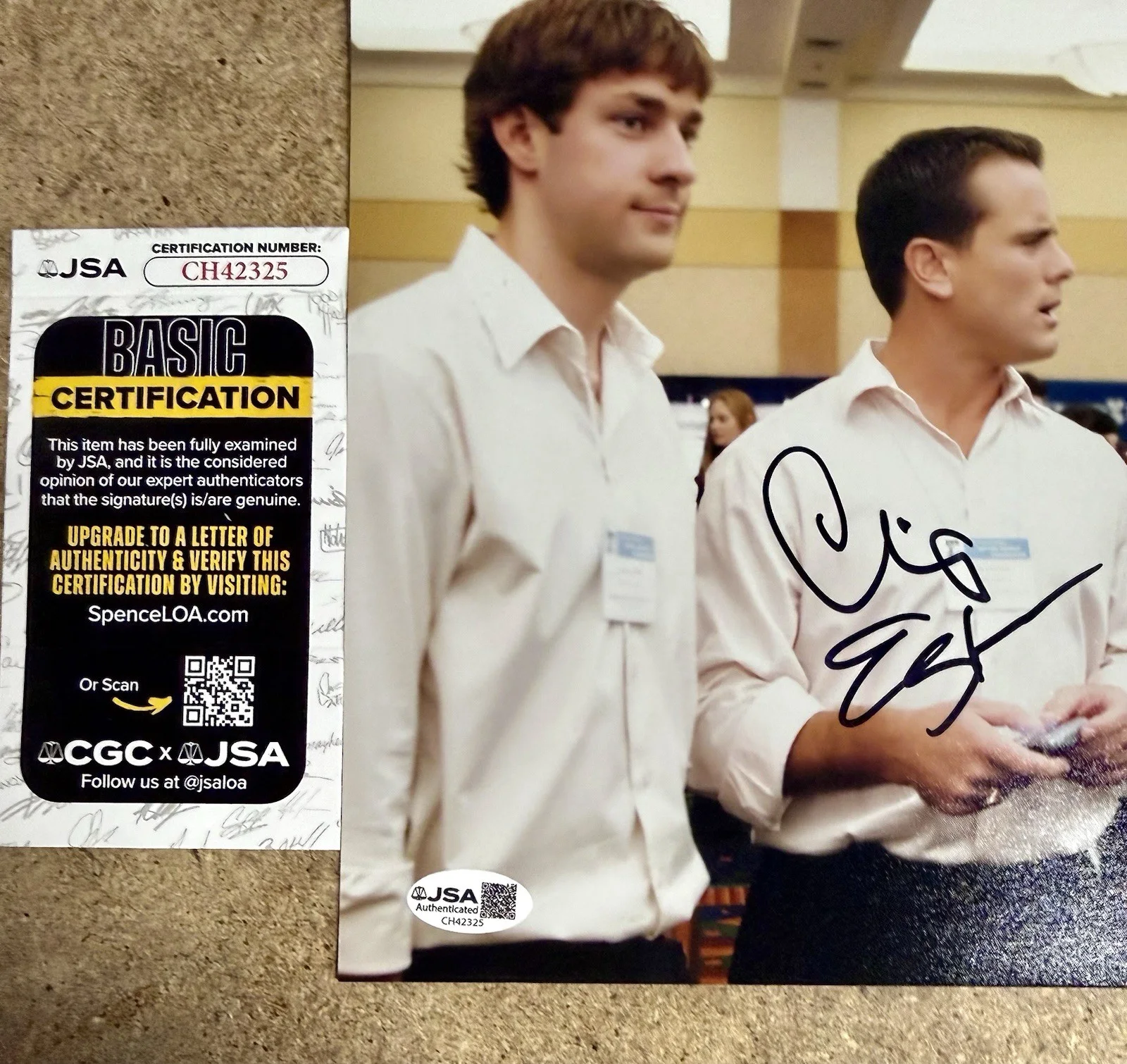Charles Esten — Charles “Chip” Esten Signed Josh Porter The Office 8x10 Photo With JSA COA, image 2