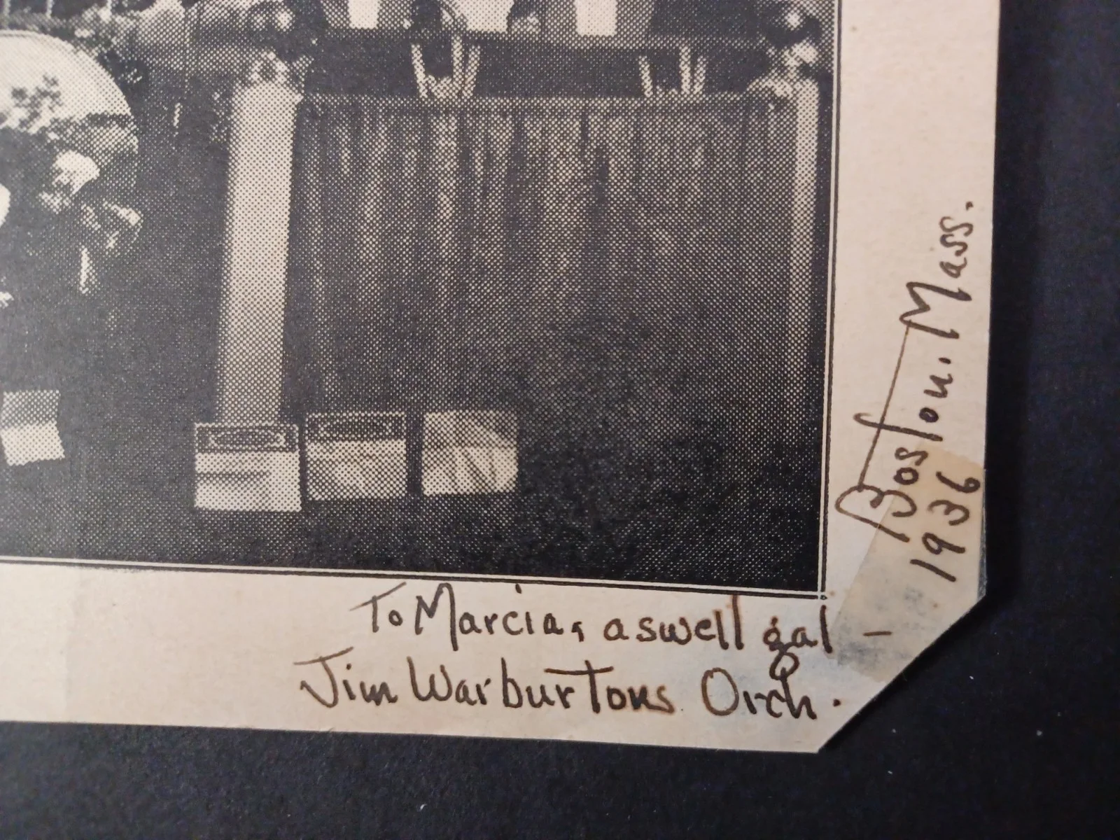 Jim Warburton, Frank Hamblen, Harry Peters Signed 1936 Photo -Orchestra/Big Band, изображение 3