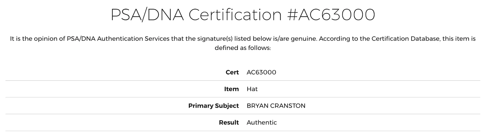 Bryan Cranston — Bryan Cranston Signed Autographed Breaking Bad Fedora Heisenberg PSA/DNA, image 4