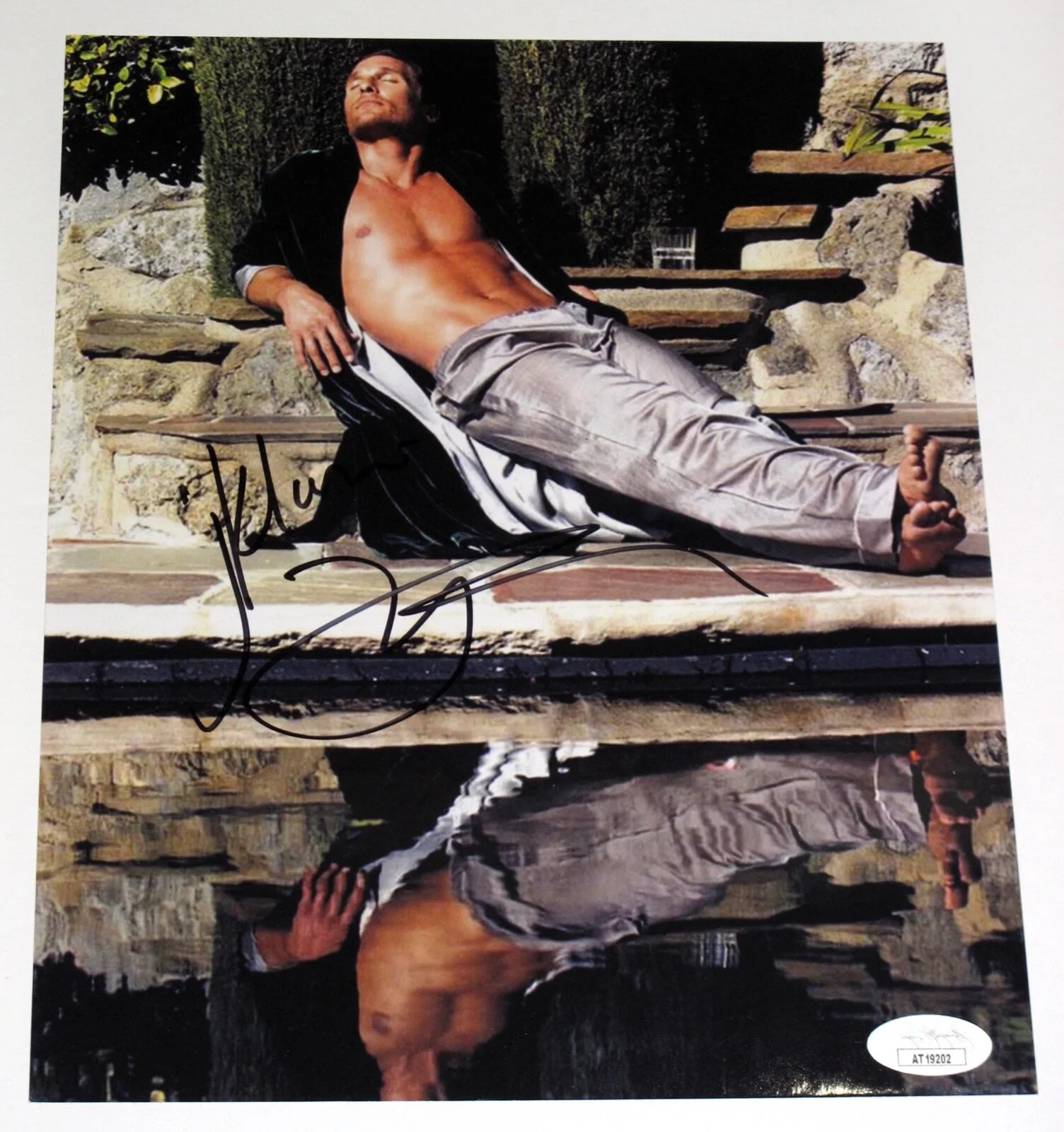MATTHEW McCONAUGHEY — Matthew McConaughey signed Autographed 8x10 Photo SEXY Hot Interstellar JSA COA, изображение 4