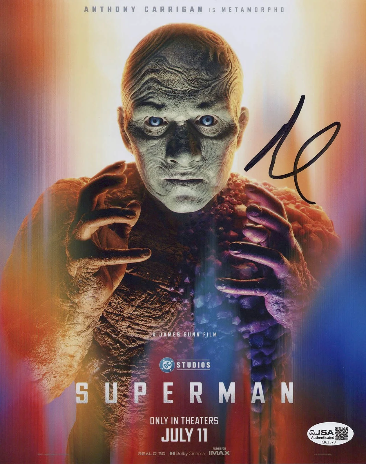 Anthony Carrigan — Anthony Carrigan signed "SUPERMAN" 8x10 Photo e EXACT PROOF Metamorpho JSA COA, image 5