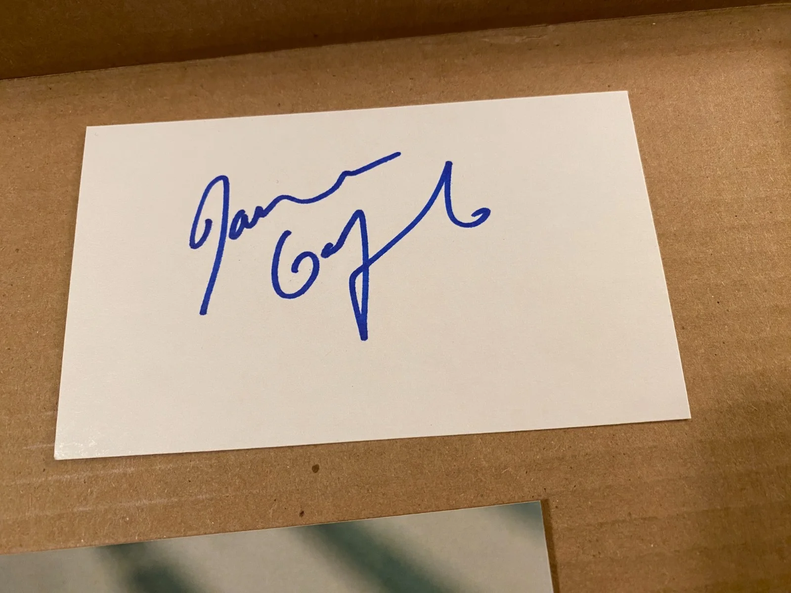 Janeane Garofalo signed 3”x5” index card + Mystery Man photo, изображение 2