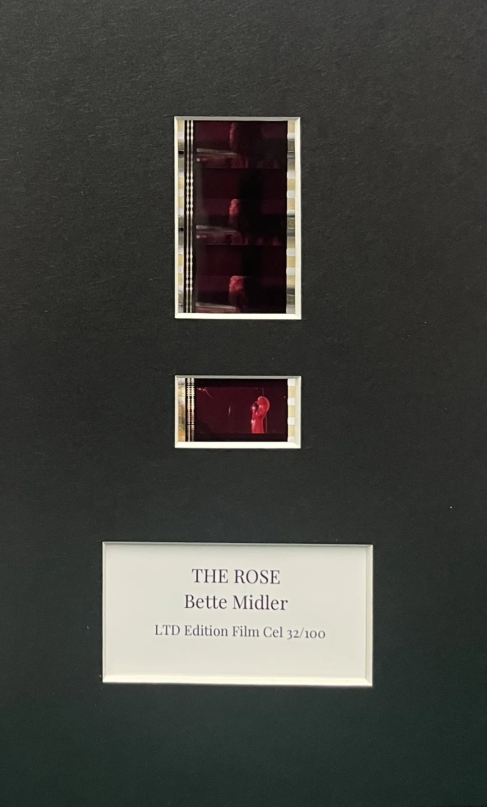 THE ROSE Bette Midler . 35mm Film Cell Mounted Display, image 2