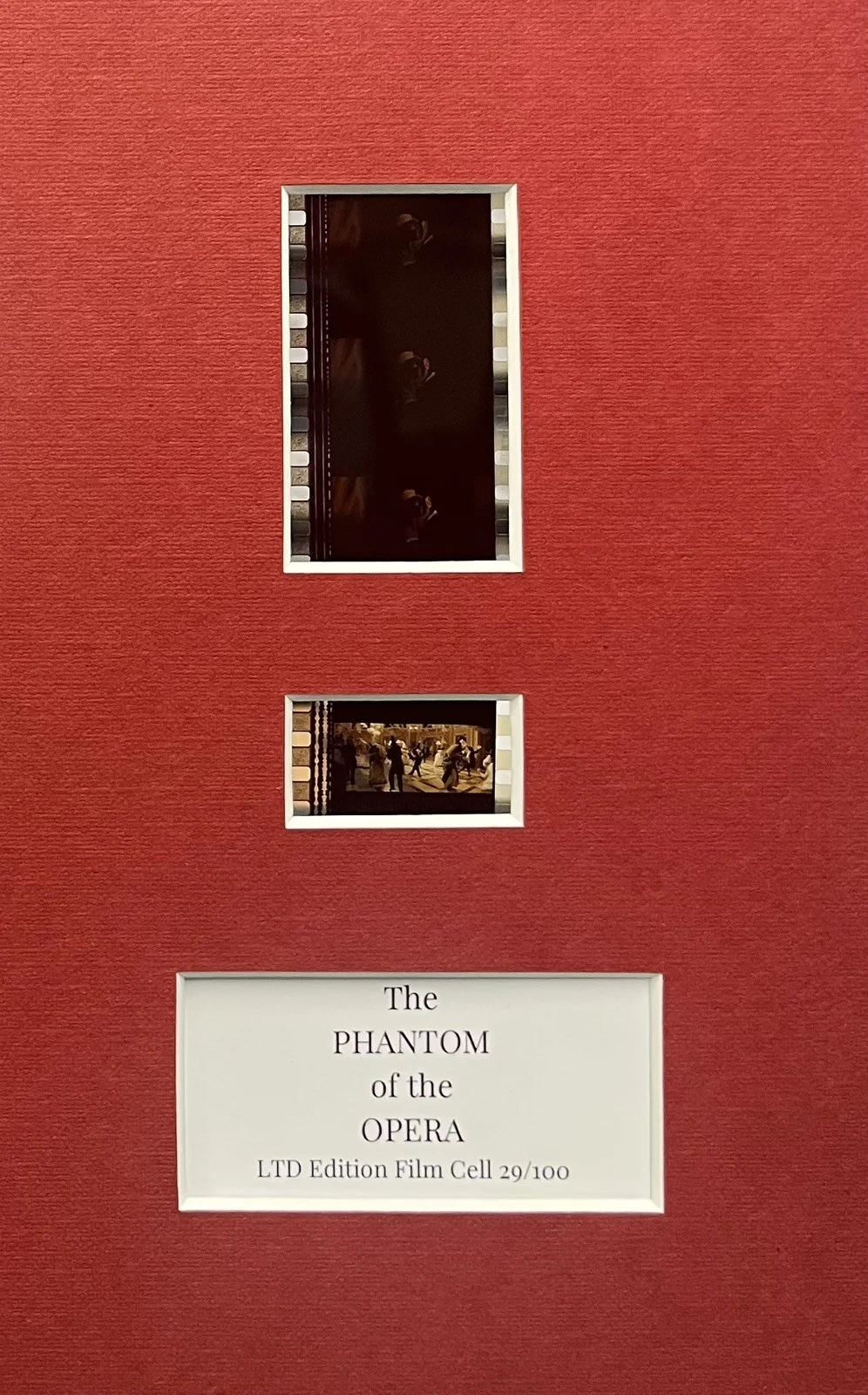 THE PHANTOM OF THE OPERA. 35mm Film Cell Mounted Display, image 2