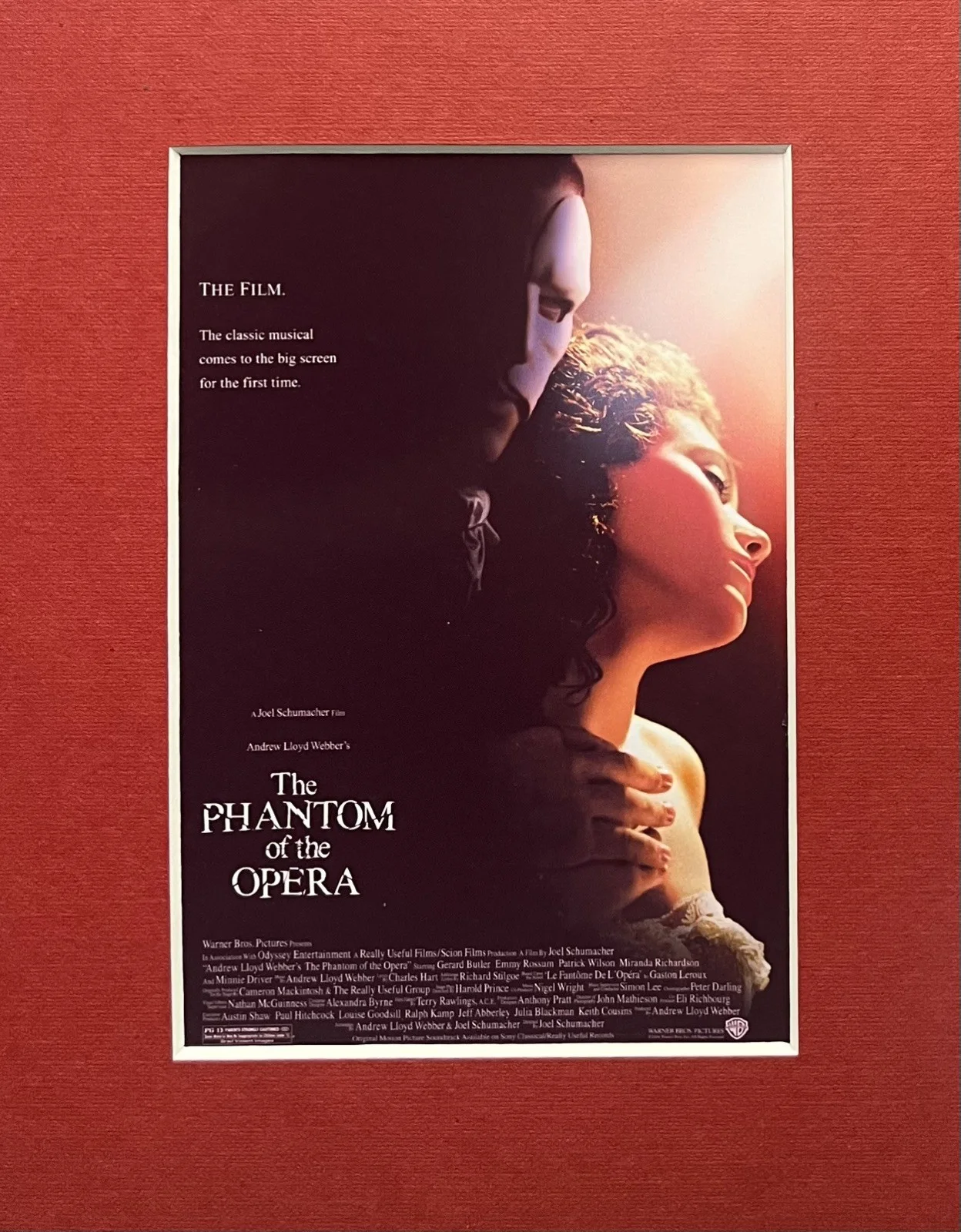 THE PHANTOM OF THE OPERA. 35mm Film Cell Mounted Display, image 3
