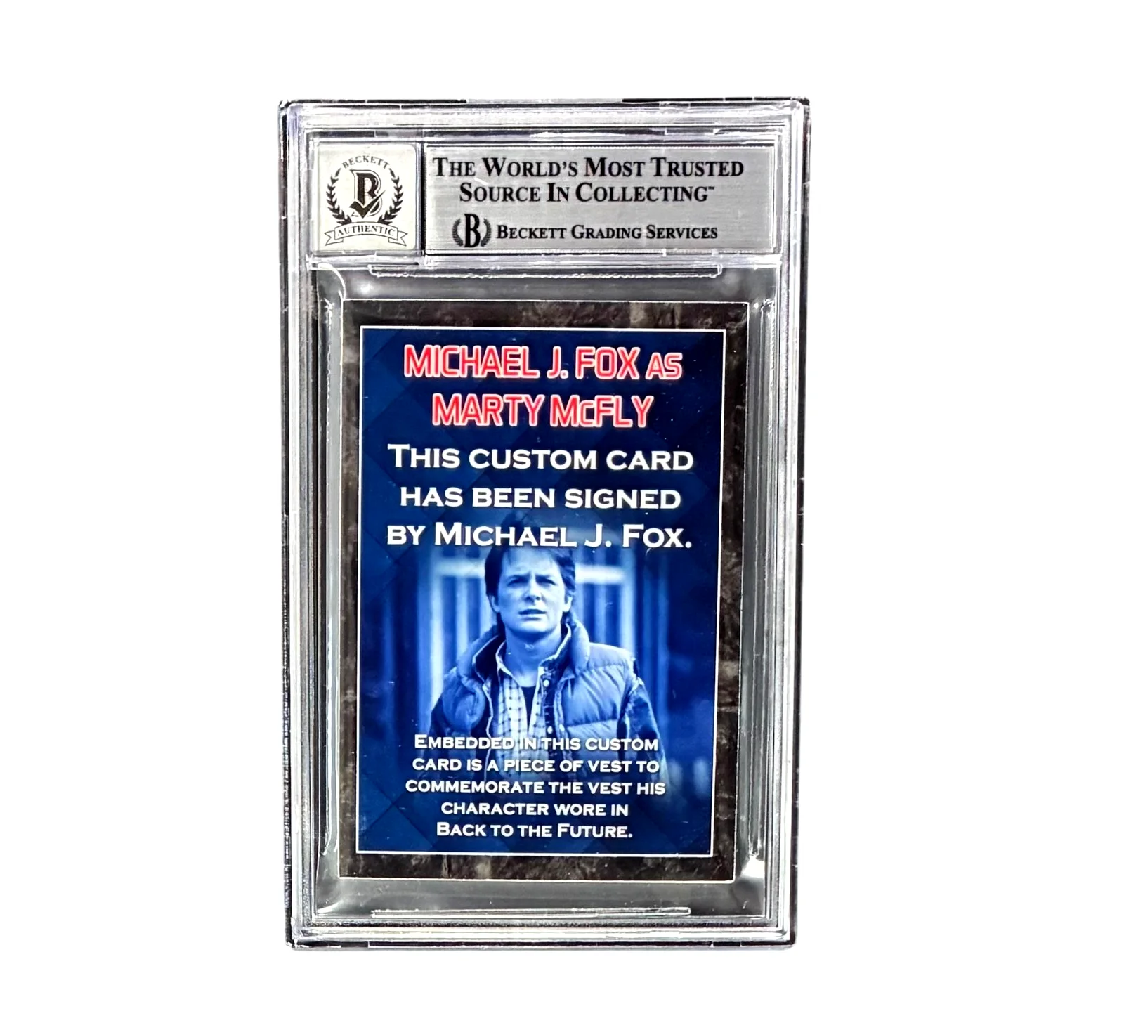 Michael J. Fox — Michael J Fox Signed 2025 Fiterman Sports Exclusive Card BAS Auto 10 18338525, image 2