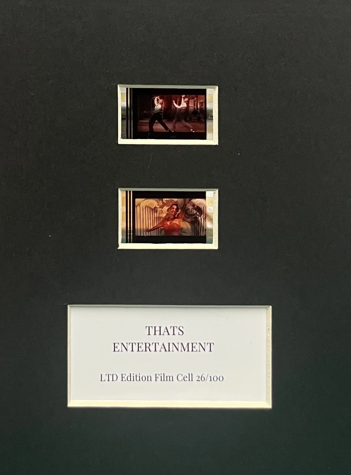 THATS ENTERTAINMENT . 35mm Film Cell Mounted Display, image 2