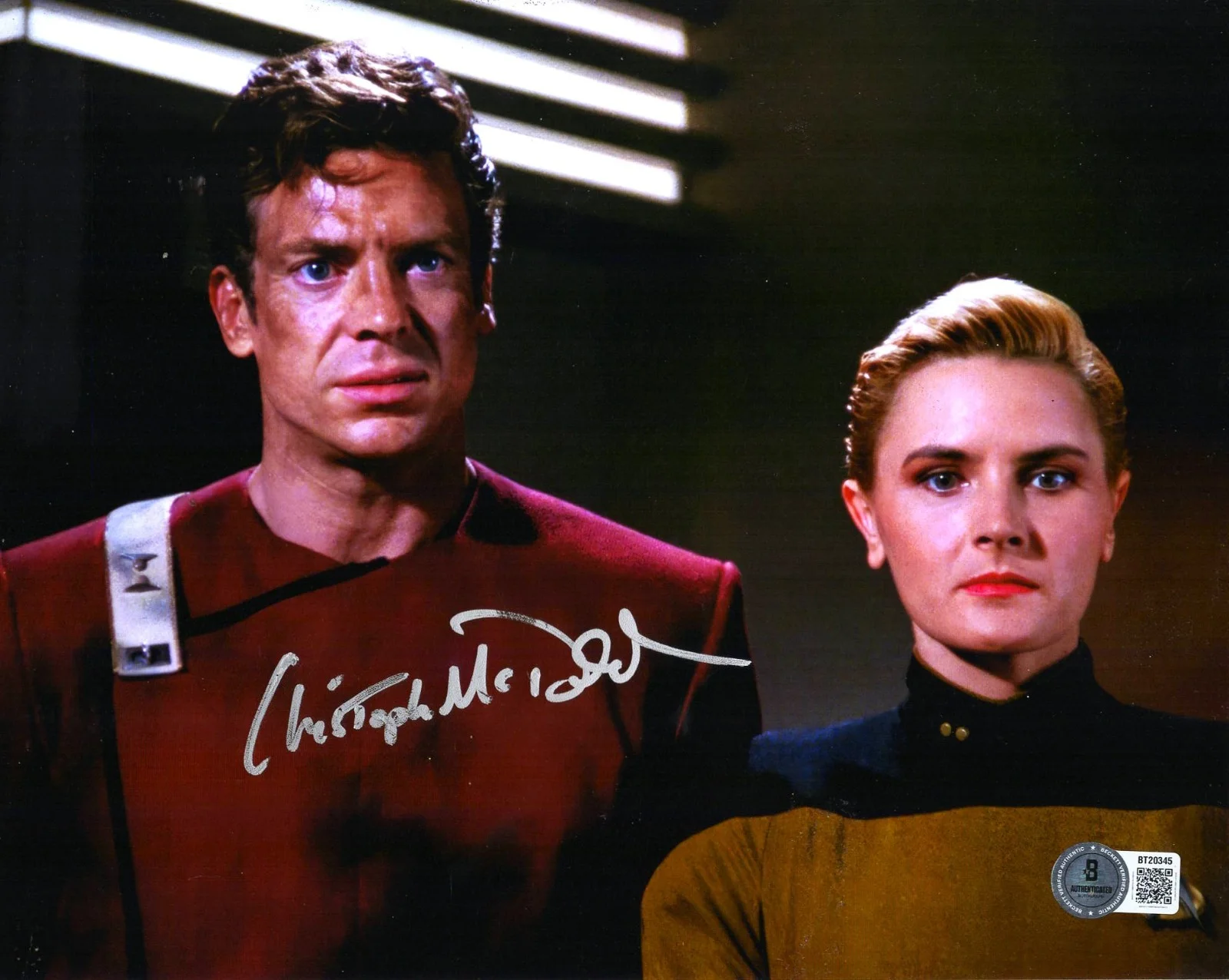 Christopher McDonald — CHRISTOPHER MCDONALD Signed 8x10 Photo "STAR TREK NEXT GENERATION" BAS #BT20345