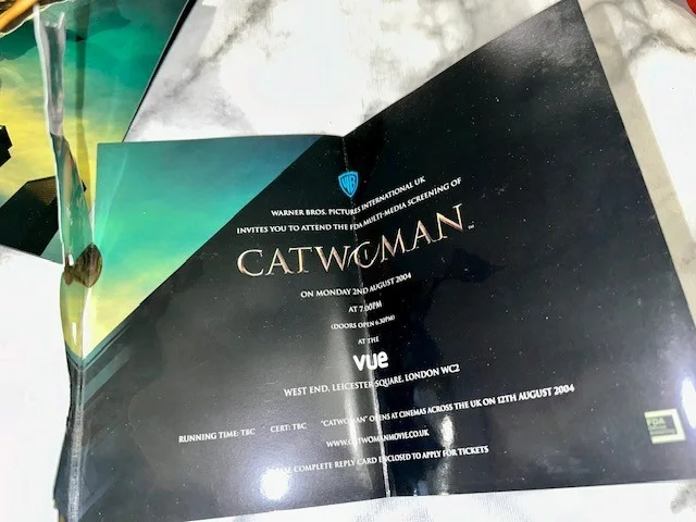 Exclusive Catwoman 2004 Press Cinema Screening Colour Brochure & 1 Ticket, image 4