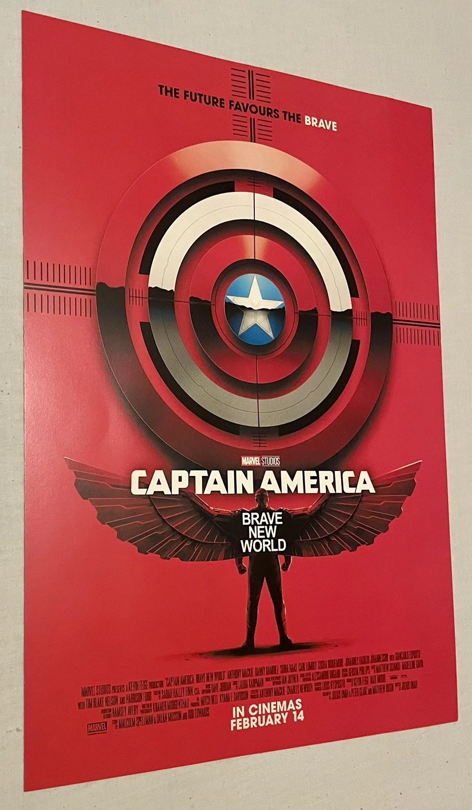 Captain America Brave New World / A3 Poster /Official Cinema Promo, изображение 2