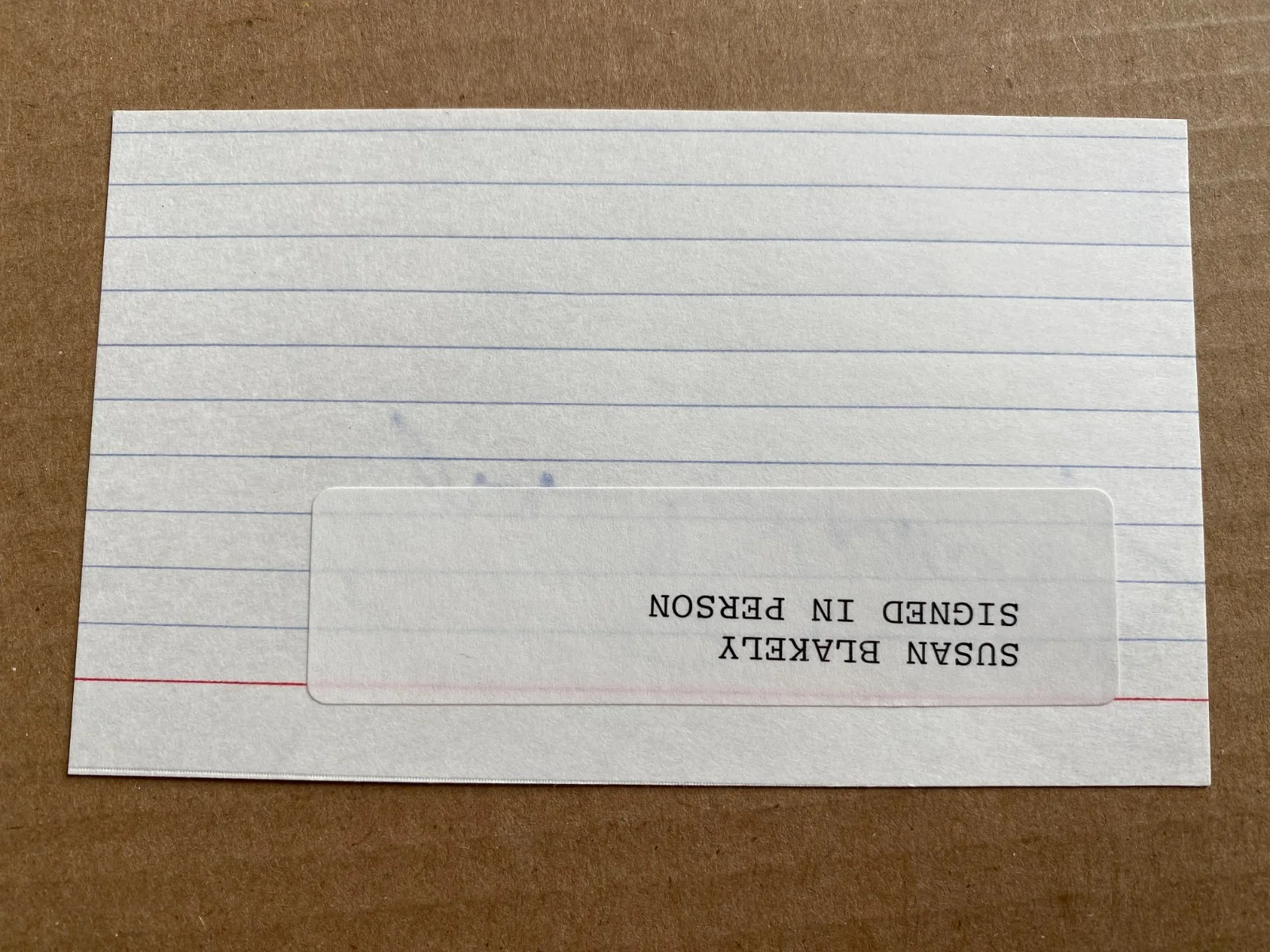 Susan Blakely signed index card actress The Towering Inferno #1, изображение 2