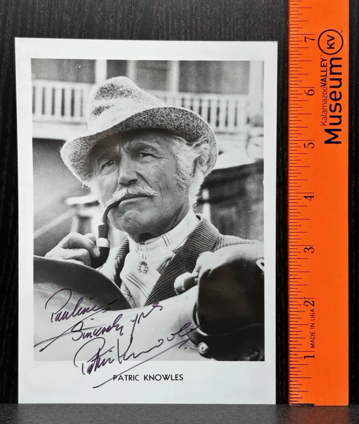 Patric Knowles — PATRIC KNOWLES 5x7 HAND SIGNED PHOTO * JSA COA Autograph * ROBIN HOOD / WOLFMAN, изображение 2