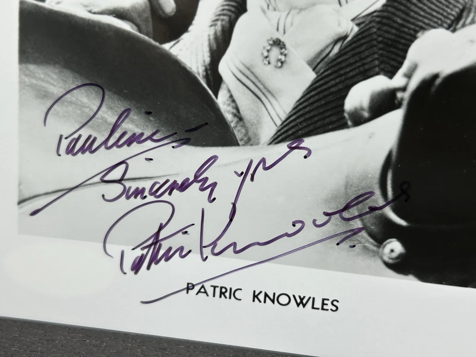 Patric Knowles — PATRIC KNOWLES 5x7 HAND SIGNED PHOTO * JSA COA Autograph * ROBIN HOOD / WOLFMAN, изображение 3
