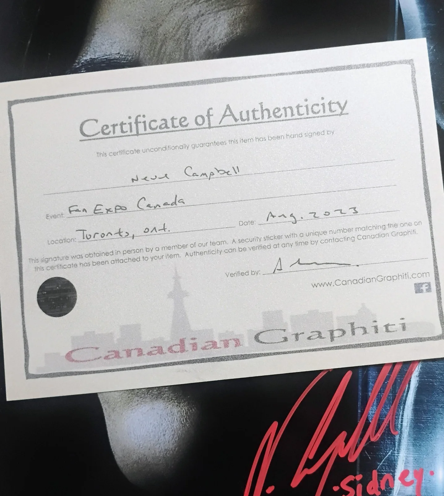 Neve Campbell Hand Signed Autograph 8x10 Photo COA Scream NO US TARIFFS, image 4