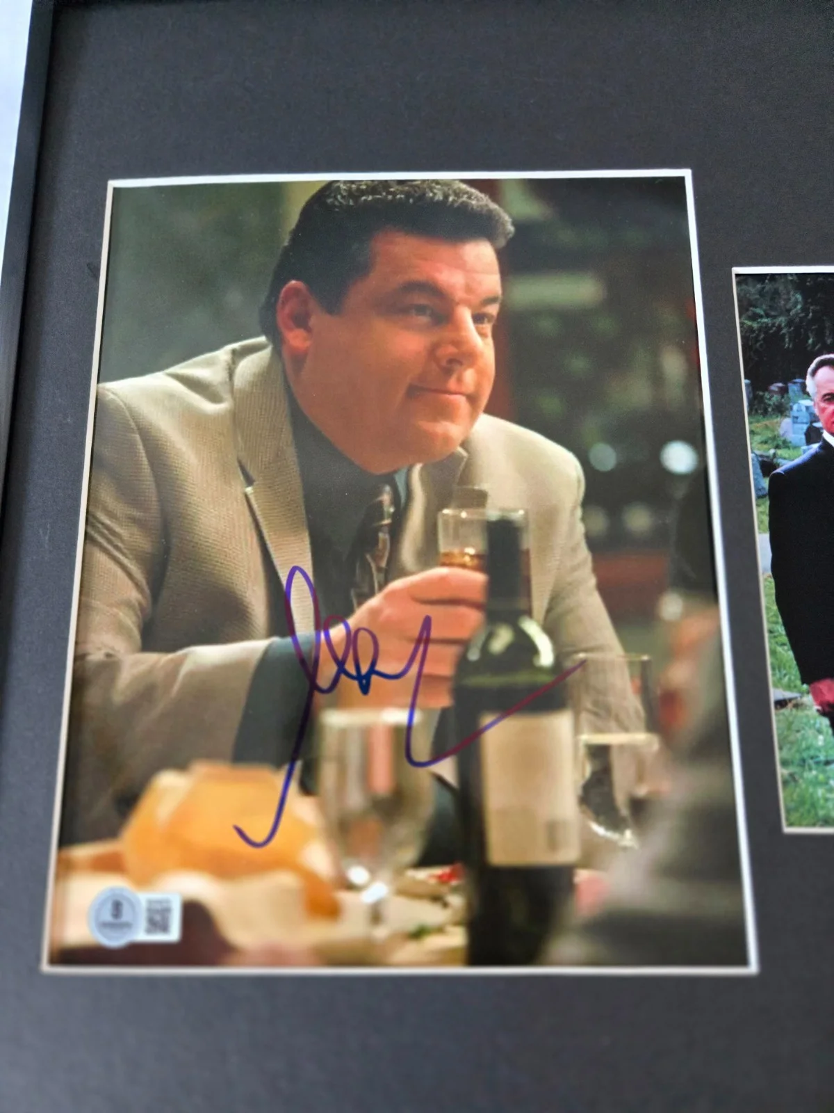 Sopranos Signed Steve Schririppa Photo Framed 16x20 Display BECKETT BAS, image 2