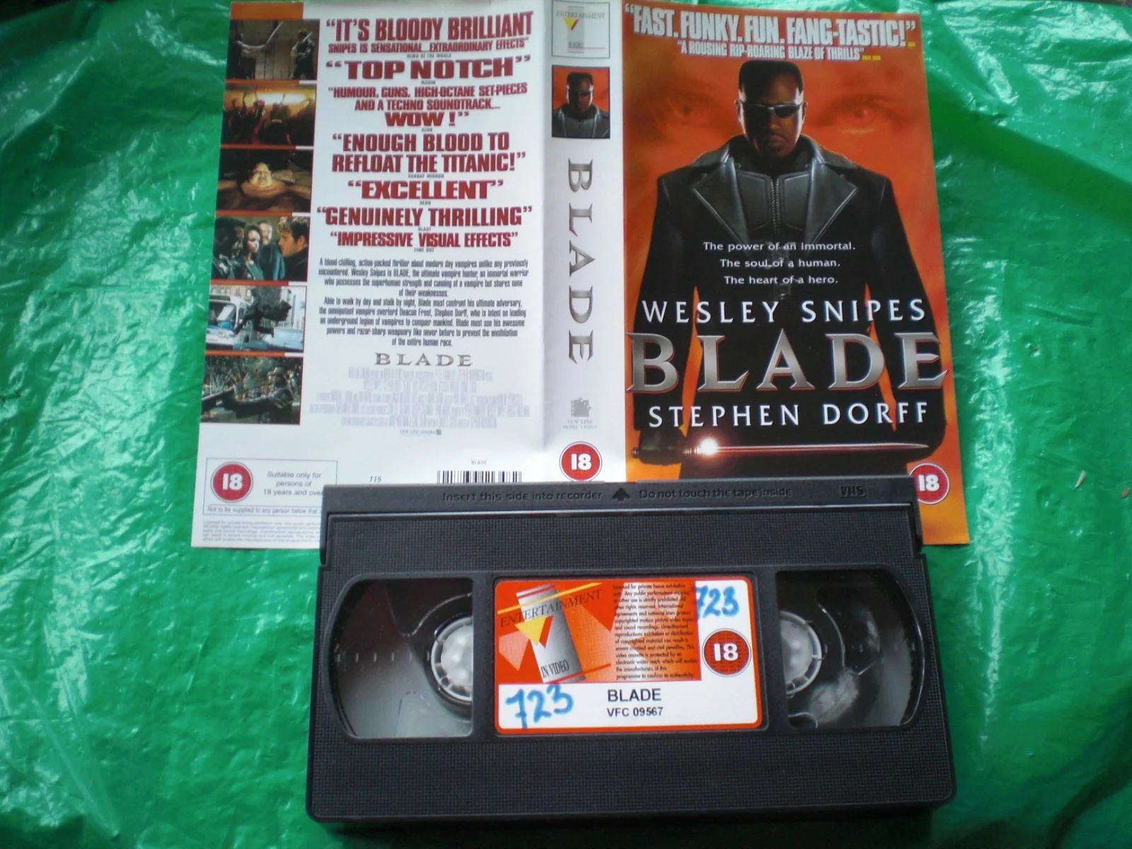 BLADE VIDEO SLEEVE(WESLEY SNIPES) + FREE FAULTY VIDEO 12271, image 2