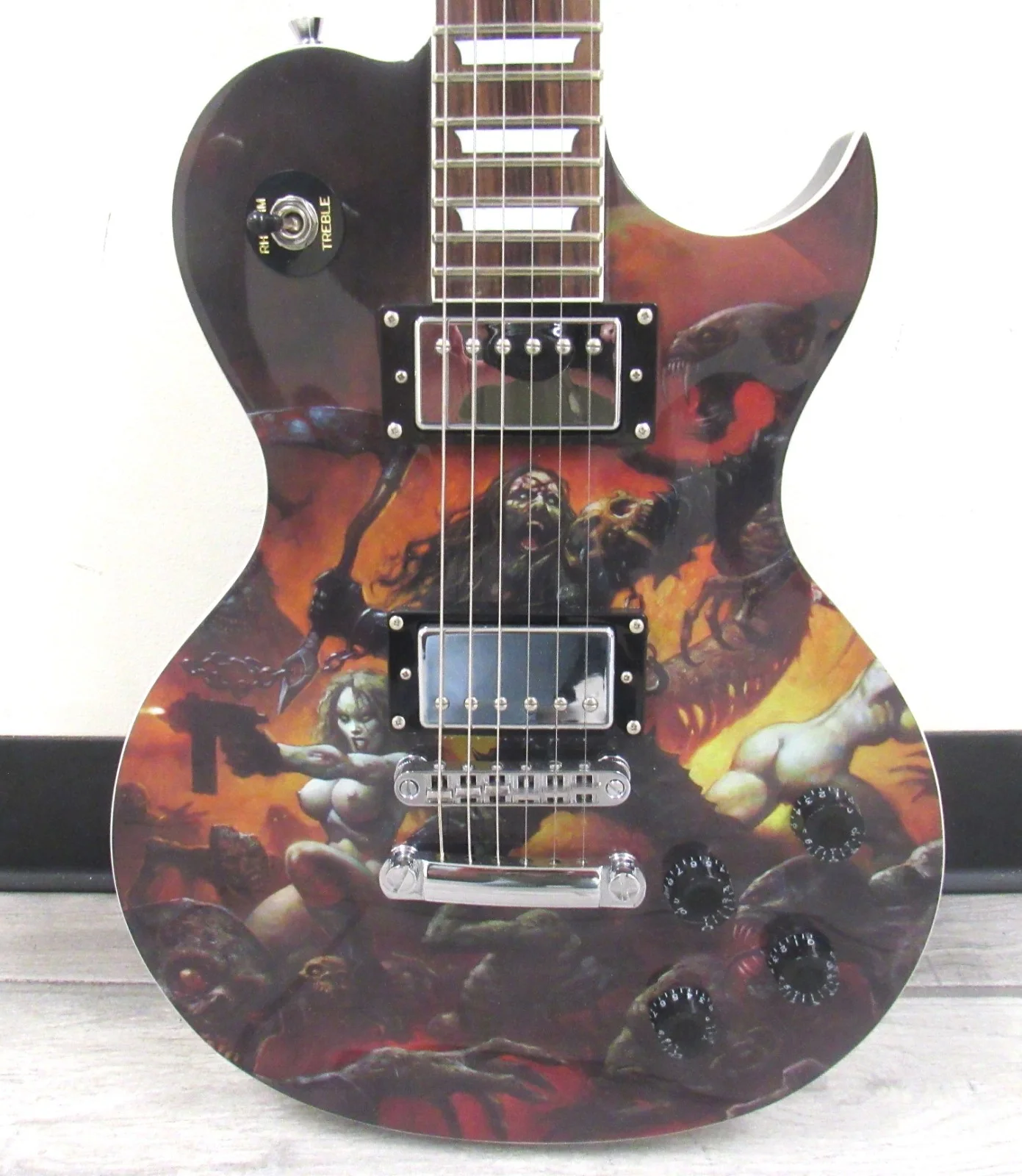 ROB ZOMBIE *SIGNED* Limited Edition #21 of 50 ASG GUITAR 100% GUARANTEED, изображение 4