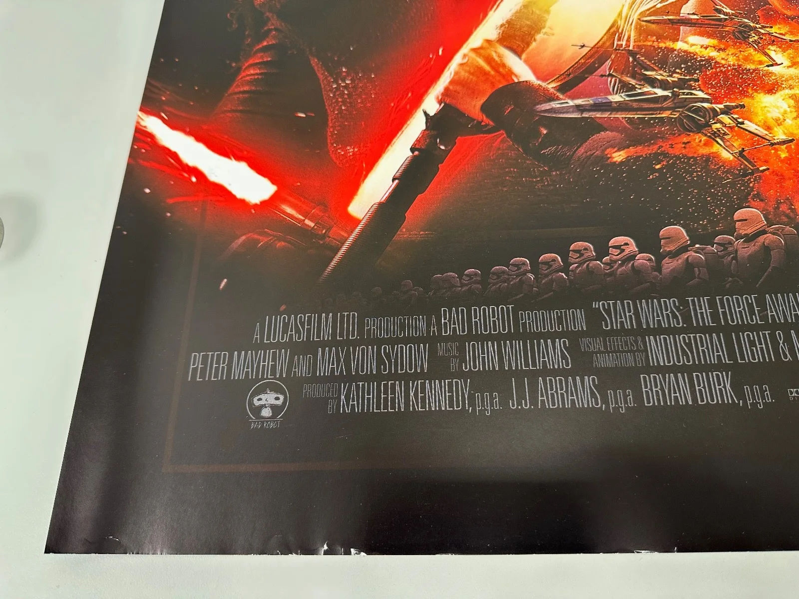 Star Wars: The Force Awakens (2015) Original UK Quad Cinema Poster Main Cast, image 4