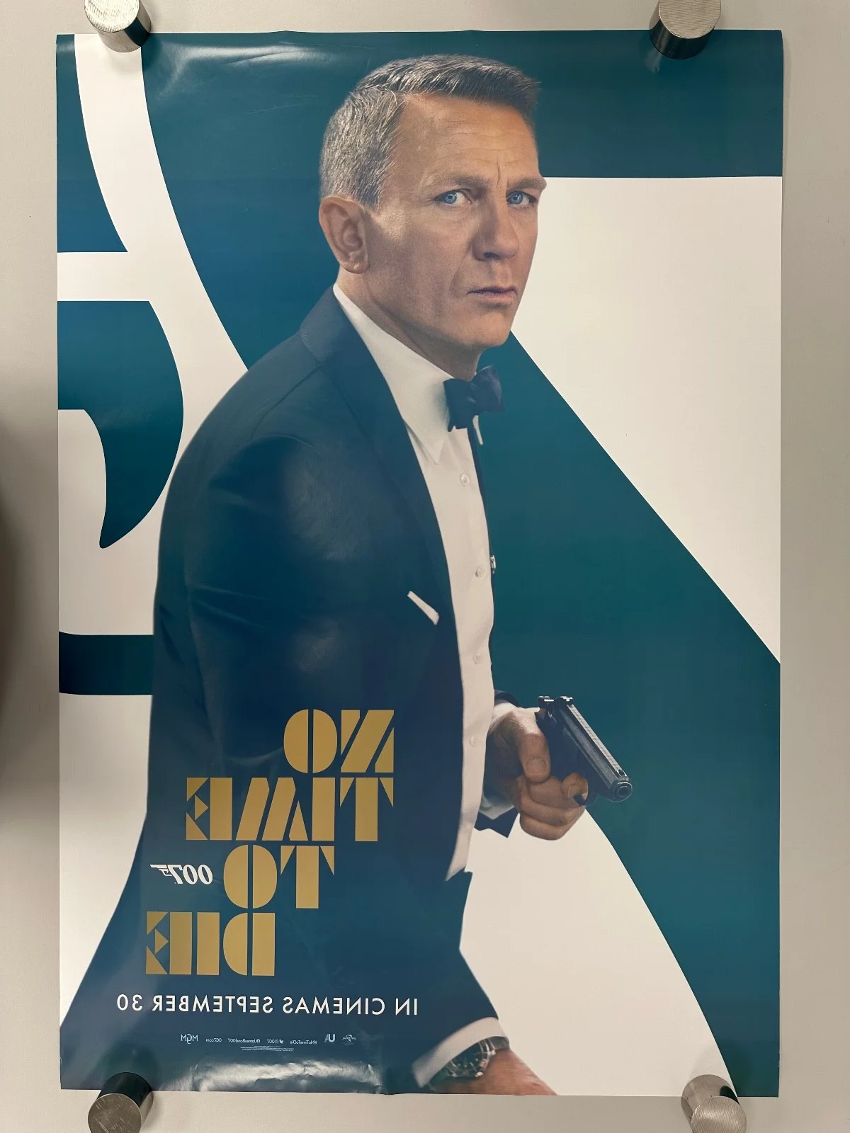 No Time to Die (2021) US One Sheet Movie Poster - James Bond, изображение 2