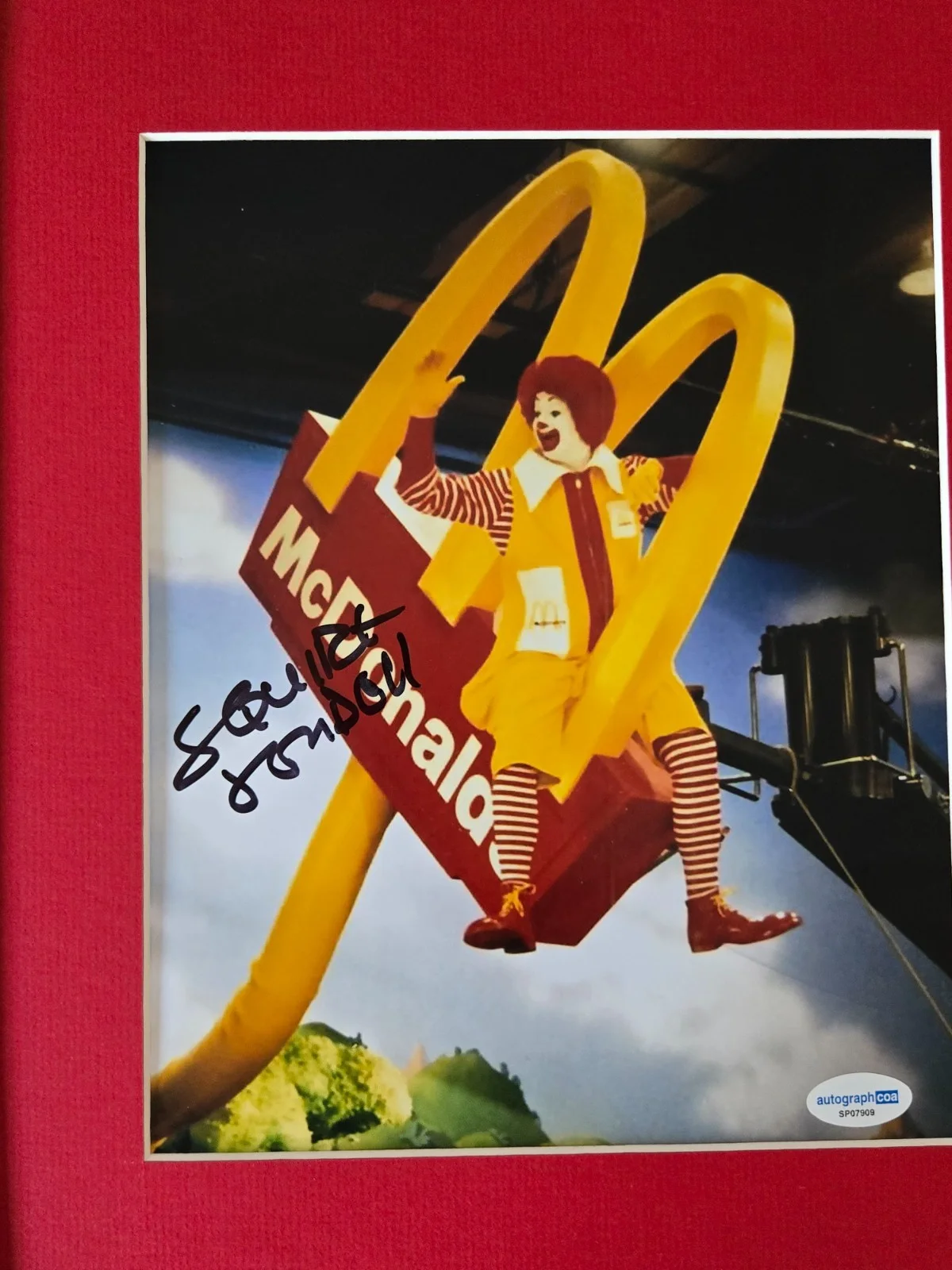Ronald McDonald Squire Fridell Signed Photo Framed 11x14 Display ACOA, image 2