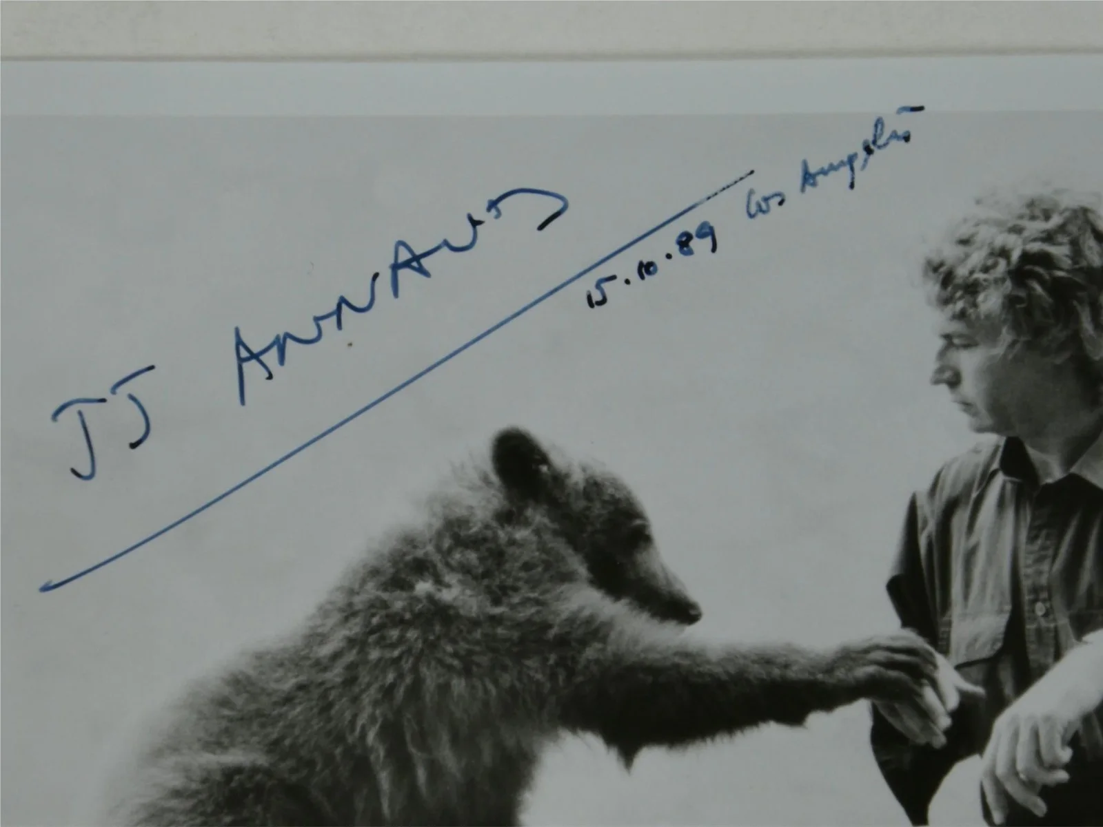 Jean Jacques JJ Annaud — Jean Jacques JJ Annaud Signed B&W 8x10 Promo Photo The Bear Autographed, изображение 2