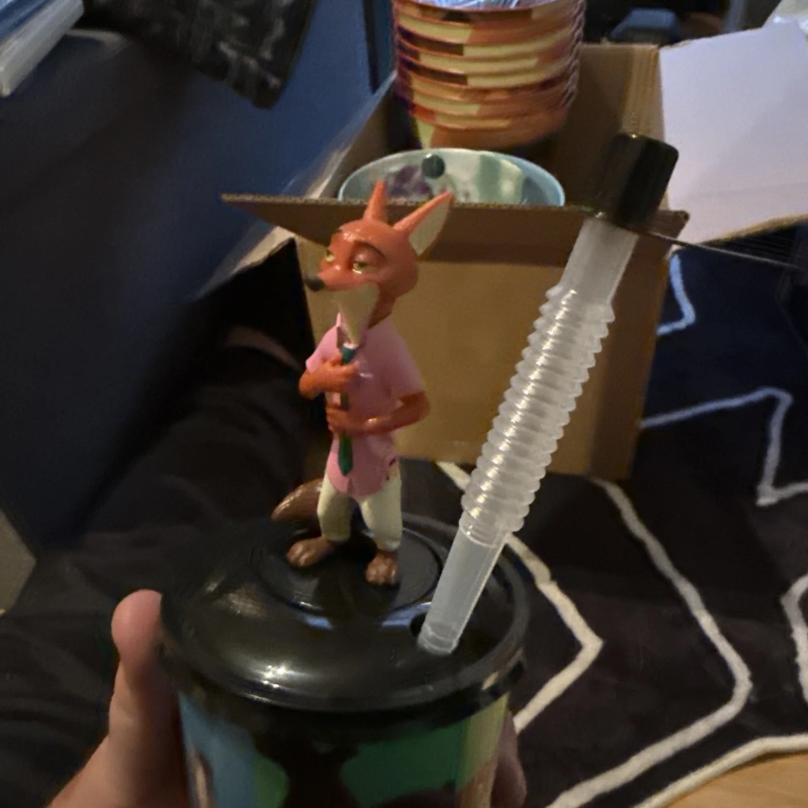Zootropolis/Zootopia 2 Cinema Drinks Cup With Straw/Topper Exclusive Film Nick, image 2