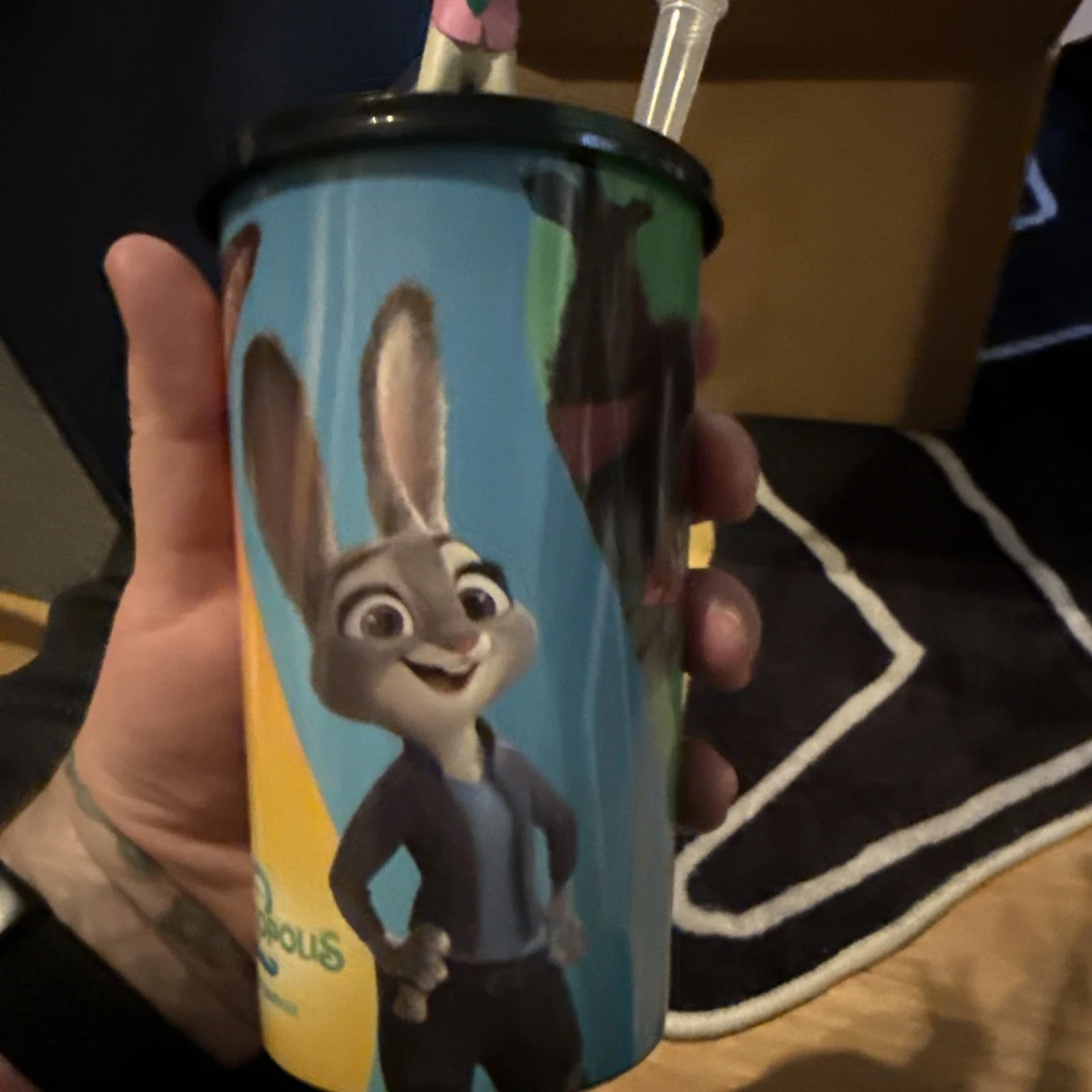 Zootropolis/Zootopia 2 Cinema Drinks Cup With Straw/Topper Exclusive Film Nick, image 4