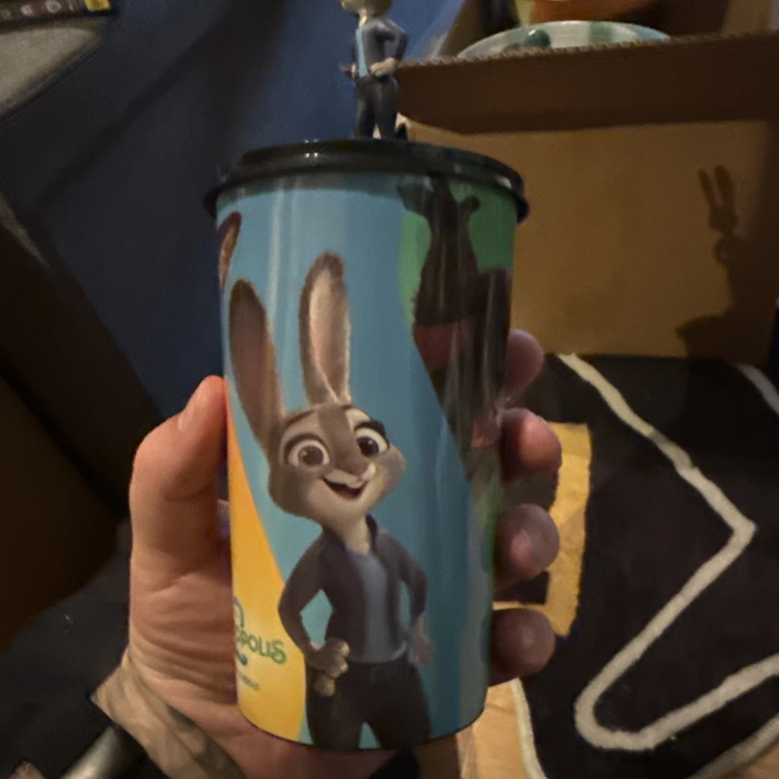 / Zootropolis 2 cinema drink cup with Judy figure no straw, изображение 2