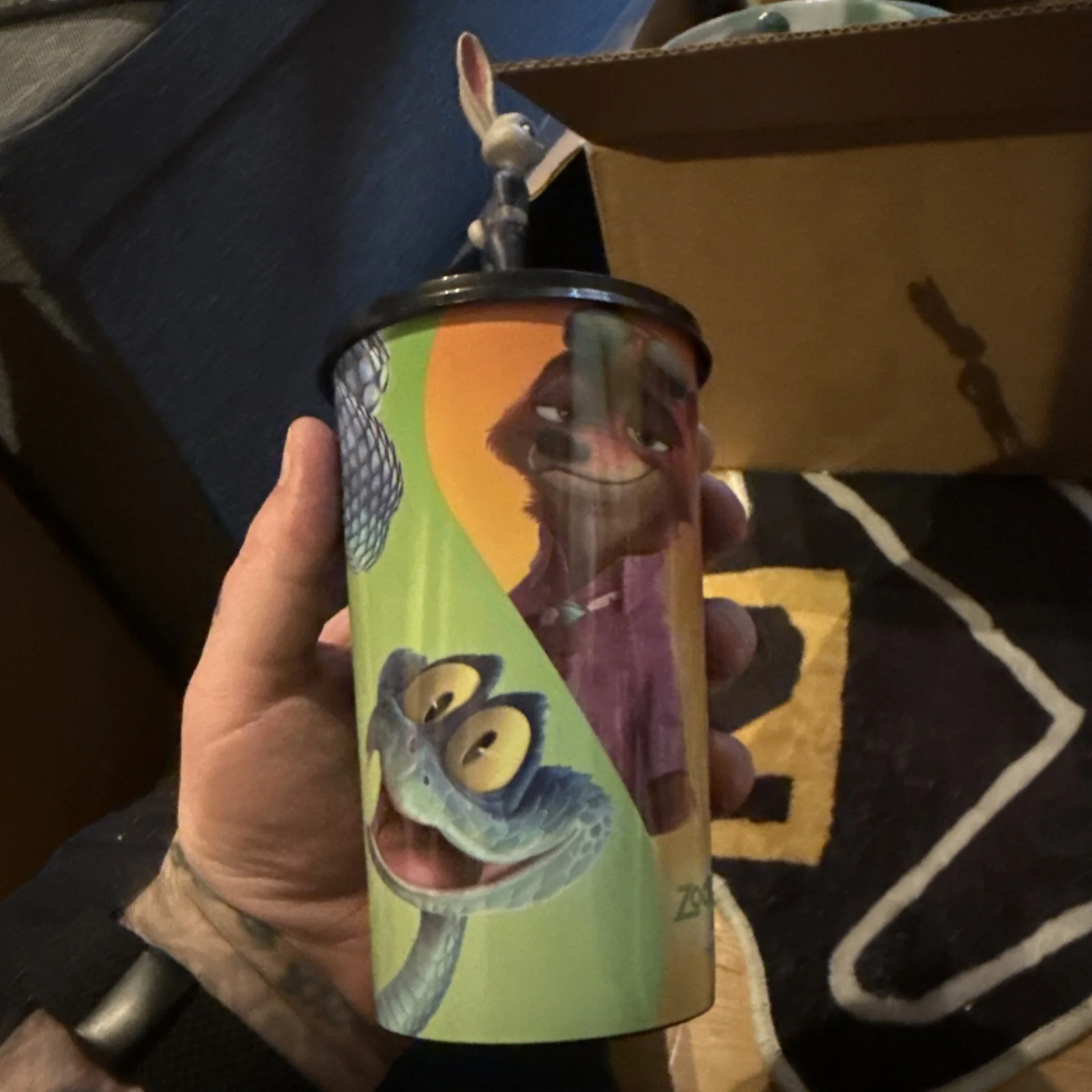 / Zootropolis 2 cinema drink cup with Judy figure no straw, изображение 4