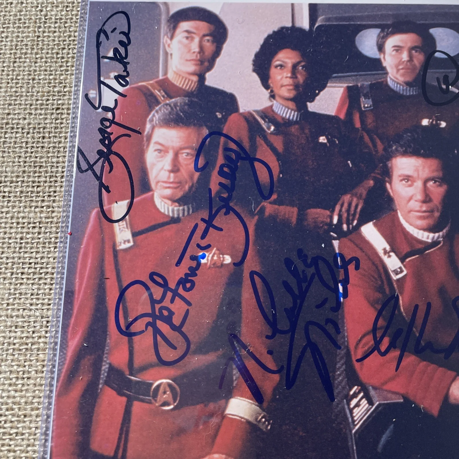 STAR TREK FULL ORIGINAL CAST Autograph Signed Photo RARE Photograph LOA/COA P, изображение 2
