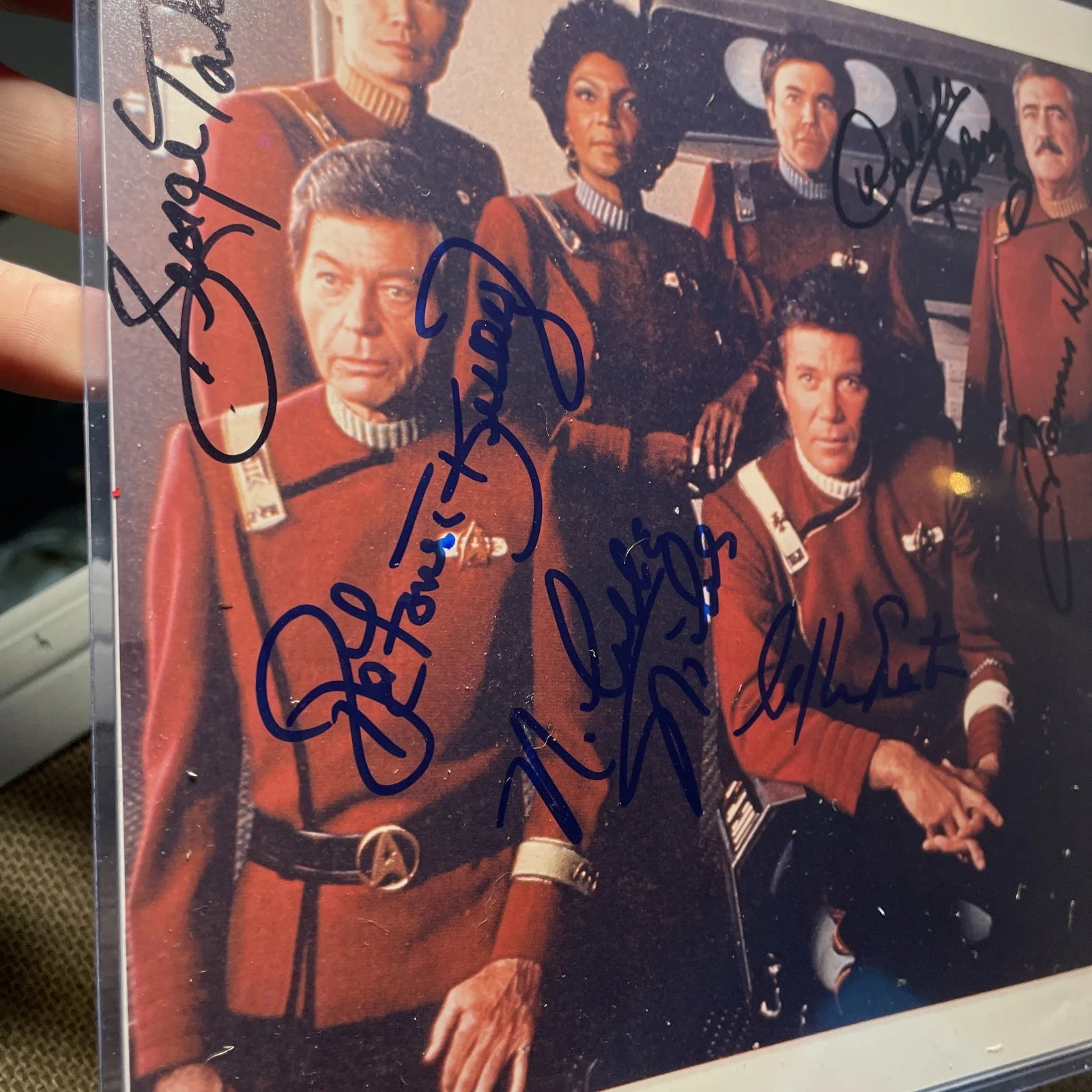 STAR TREK FULL ORIGINAL CAST Autograph Signed Photo RARE Photograph LOA/COA P, изображение 3