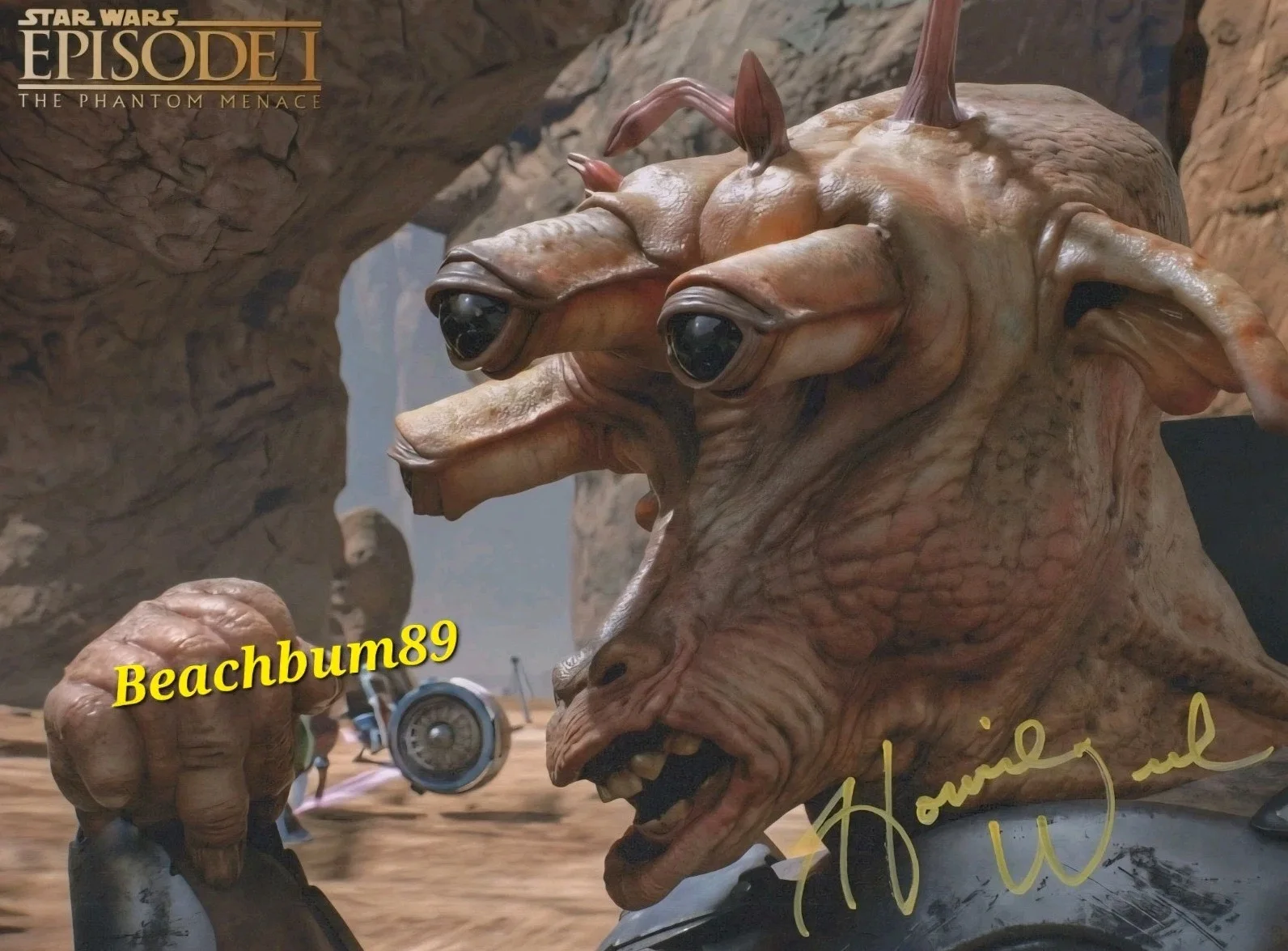 Howie Weed — HOWIE WEED Star Wars: Episode I "The Phantom Menace" autographed 8x10 Photo COA, изображение 4