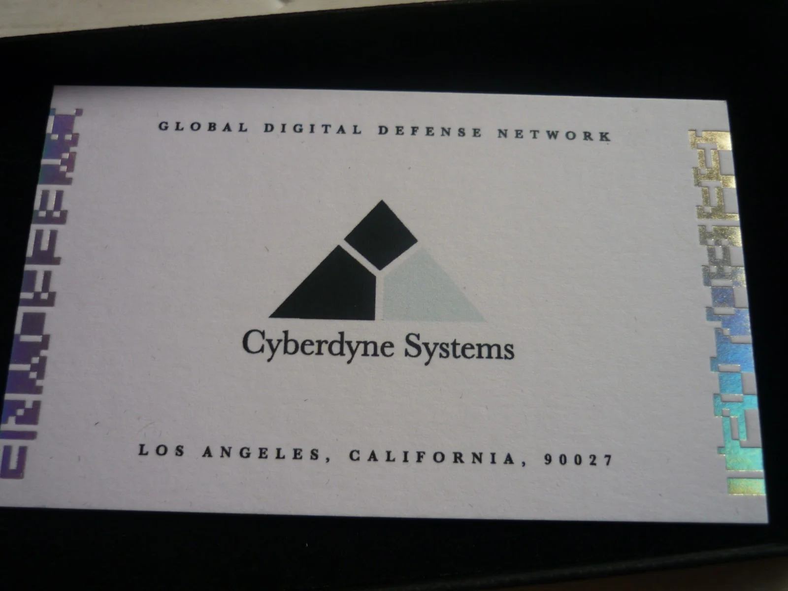 Movie replica prop boxed business card terminator 2 cyberdyne systems t2, изображение 4