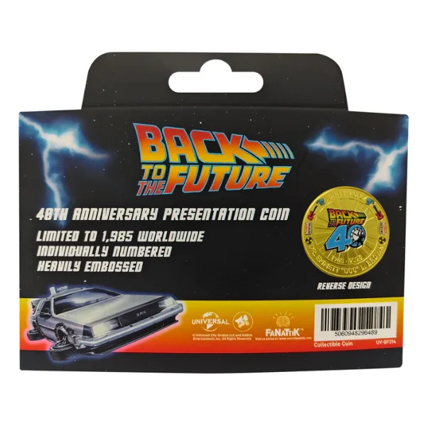 Back to the Future 40th Anniversary Limited Edition FaNaTtiK Presentation Coin, изображение 2