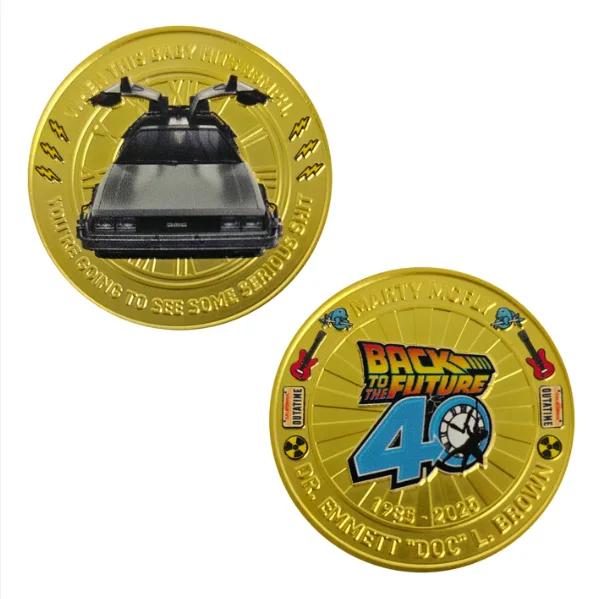 Back to the Future 40th Anniversary Limited Edition FaNaTtiK Presentation Coin, изображение 5
