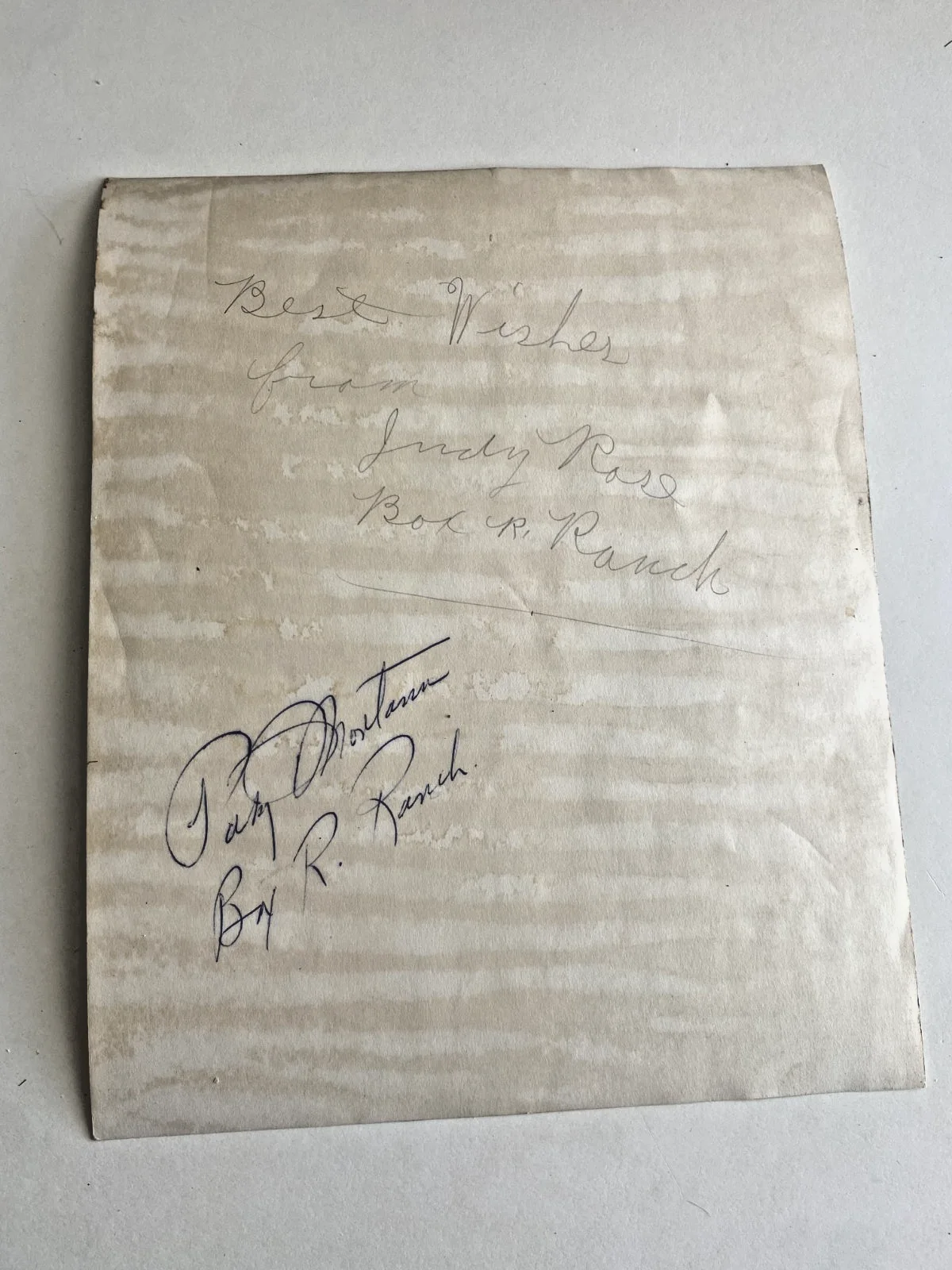 Vintage 1940's Country Music SIGNED 8x10 Patsy Montana & Judy Rose Box R Ranch, image 2