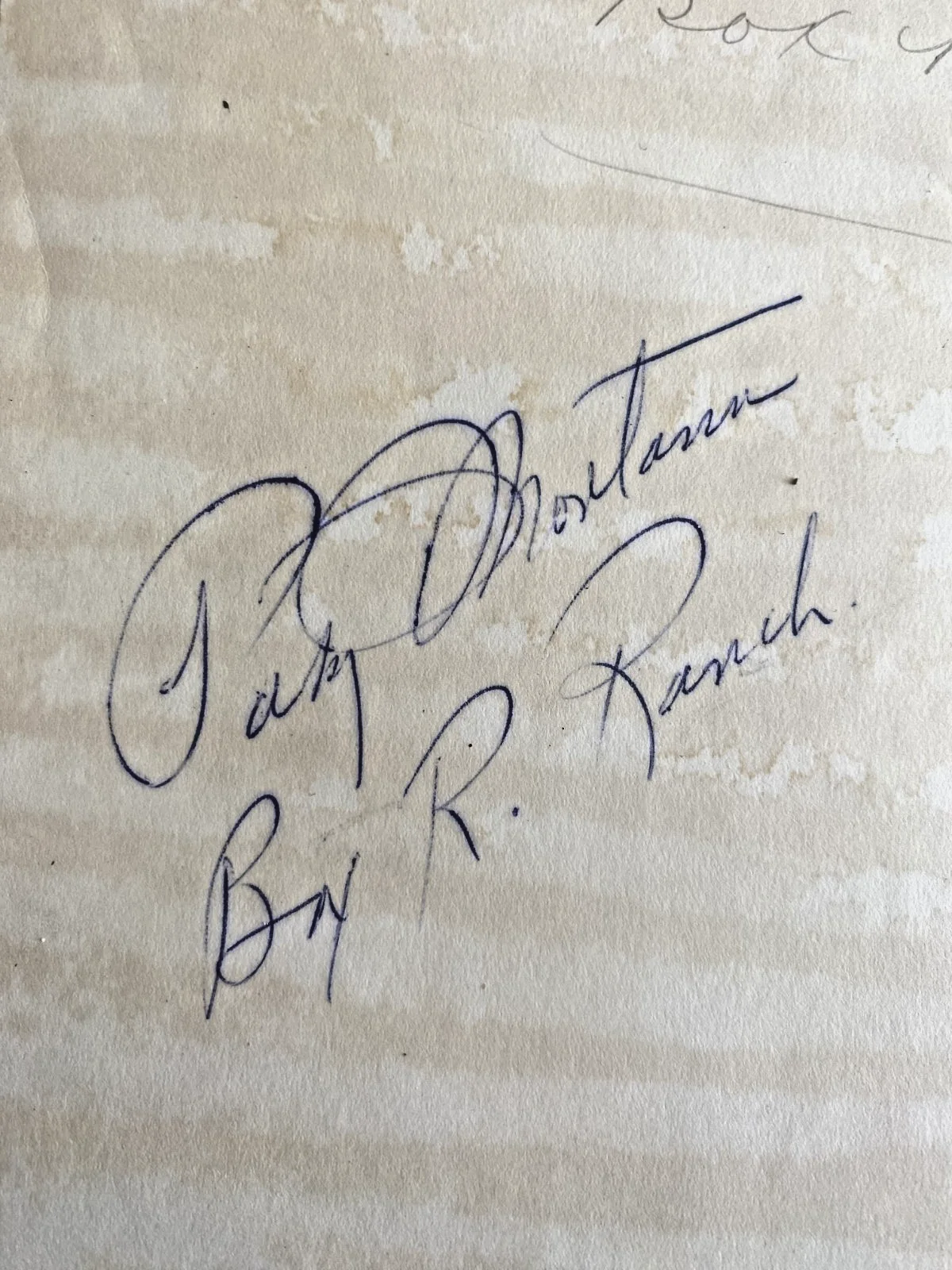 Vintage 1940's Country Music SIGNED 8x10 Patsy Montana & Judy Rose Box R Ranch, image 3
