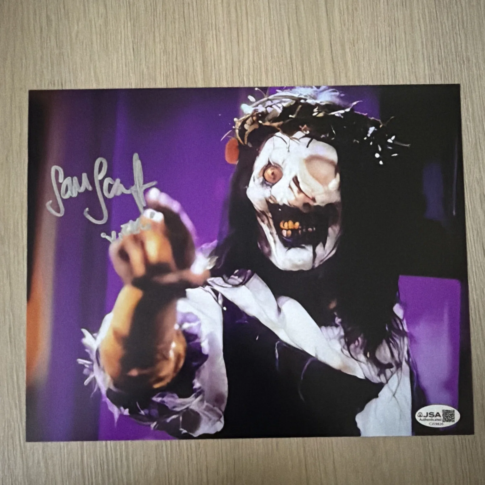 Terrifier 3 Samantha Scaffidi signed 8x10 JSA Authenticated Autograph, image 2
