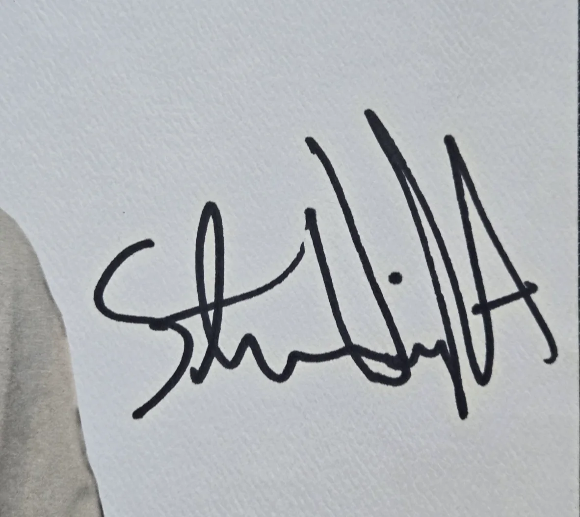 Steven Wright — Original Steven Wright Autograph - Large Format 11x14 - Comedian Hollywood, image 2