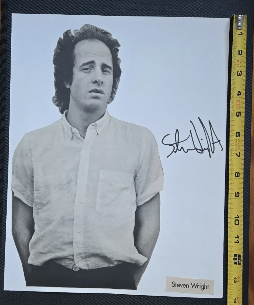 Steven Wright — Original Steven Wright Autograph - Large Format 11x14 - Comedian Hollywood, image 3
