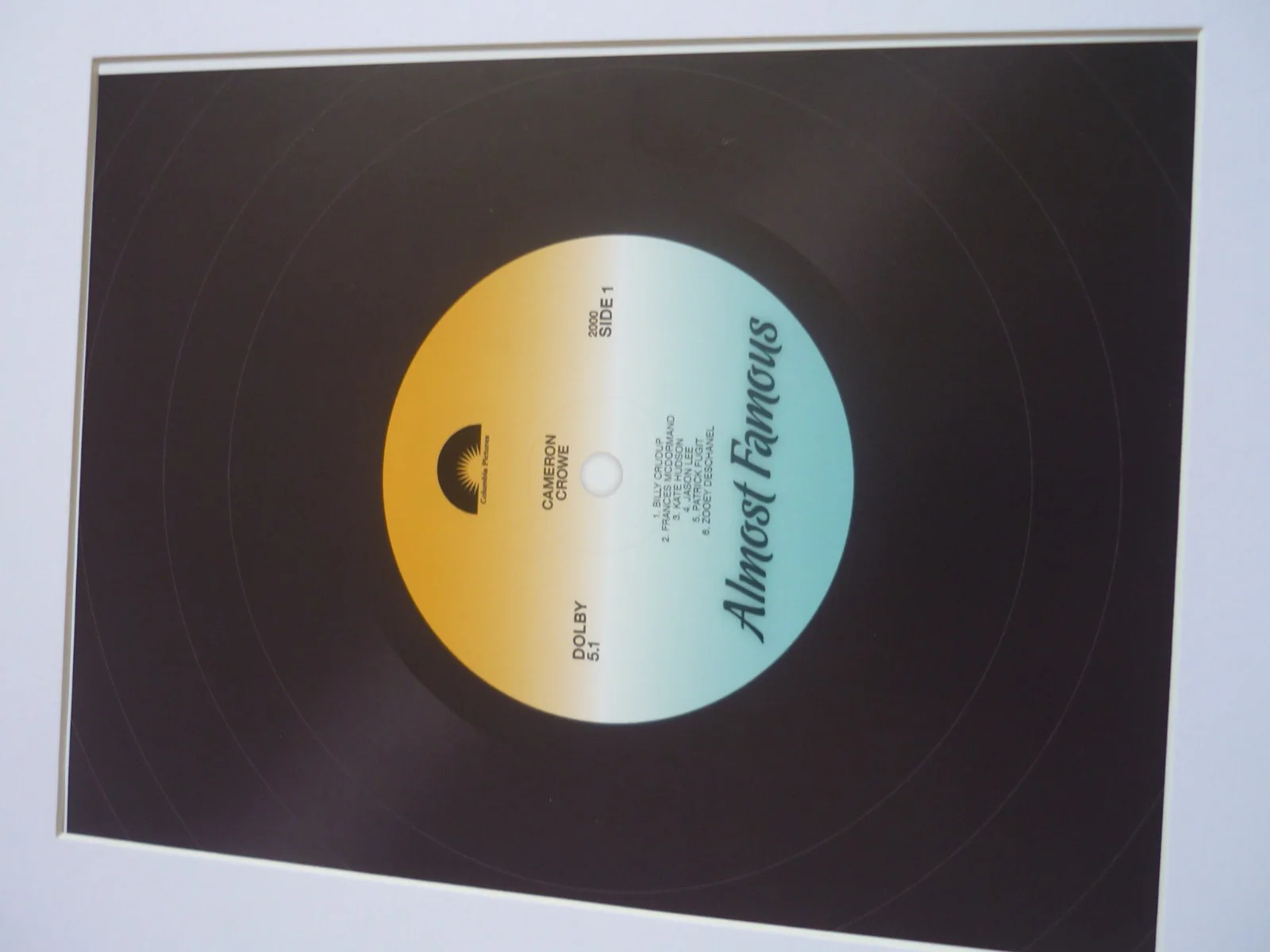 x2 set a4 ready framed vinyl look soundtracks almost damous high fidelity, изображение 3
