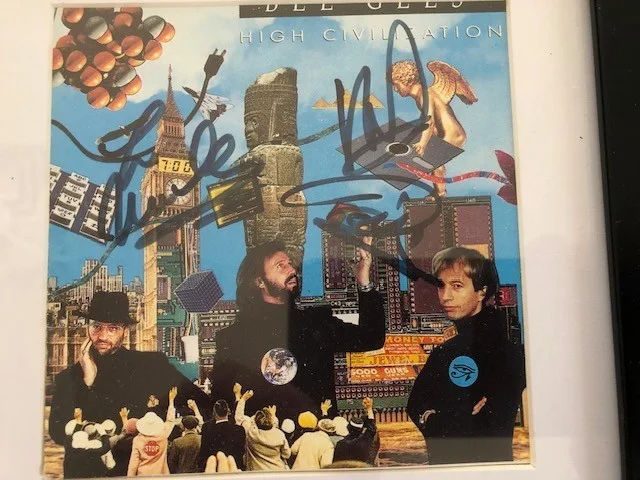 BEE GEES SIGNED CD COVER (3 SIGS) LOA JSA, image 2